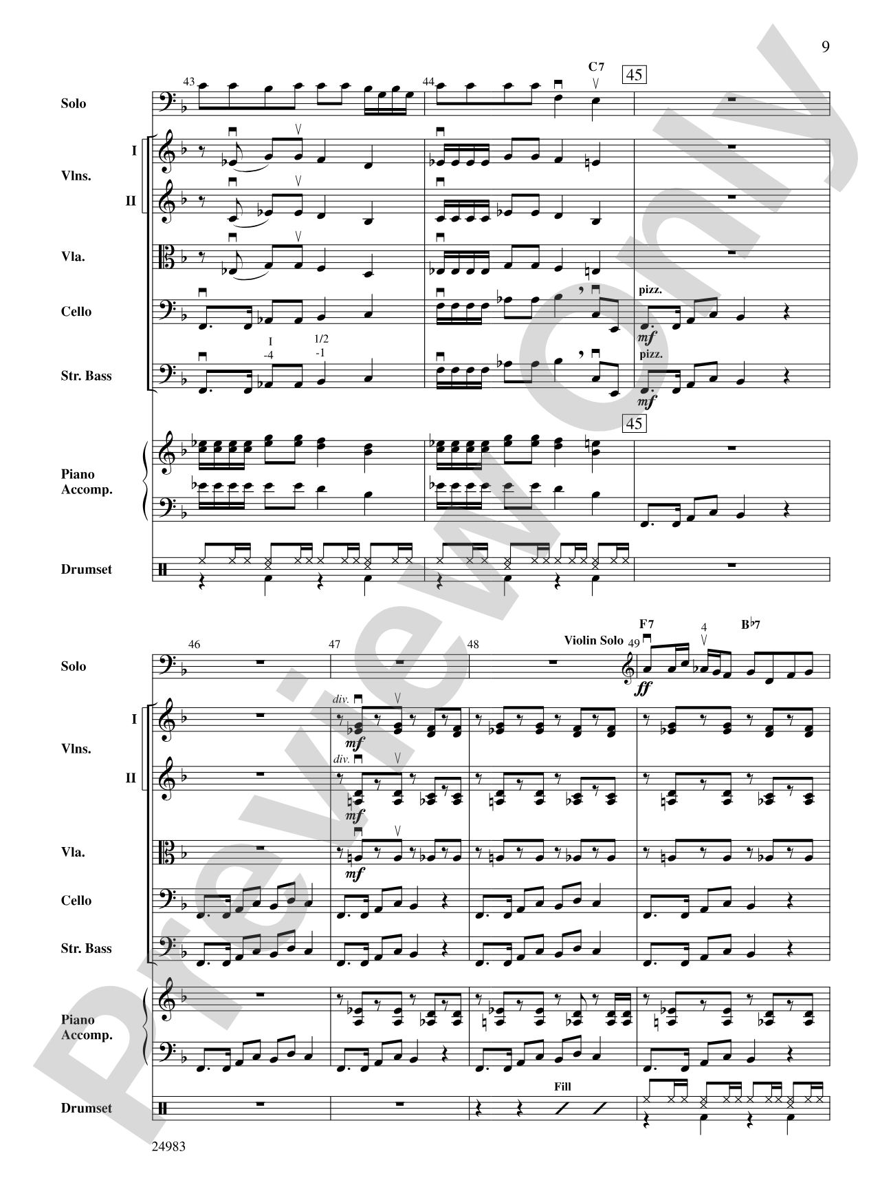 Reggae Jingle Bells: String Orchestra Conductor Score & Parts