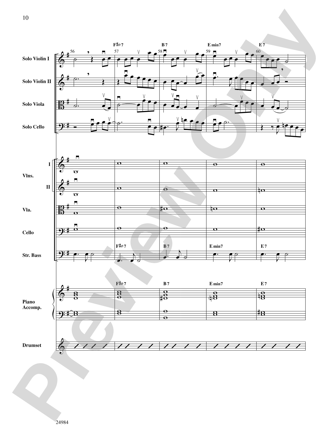 Bossa Verde: String Orchestra Conductor Score & Parts