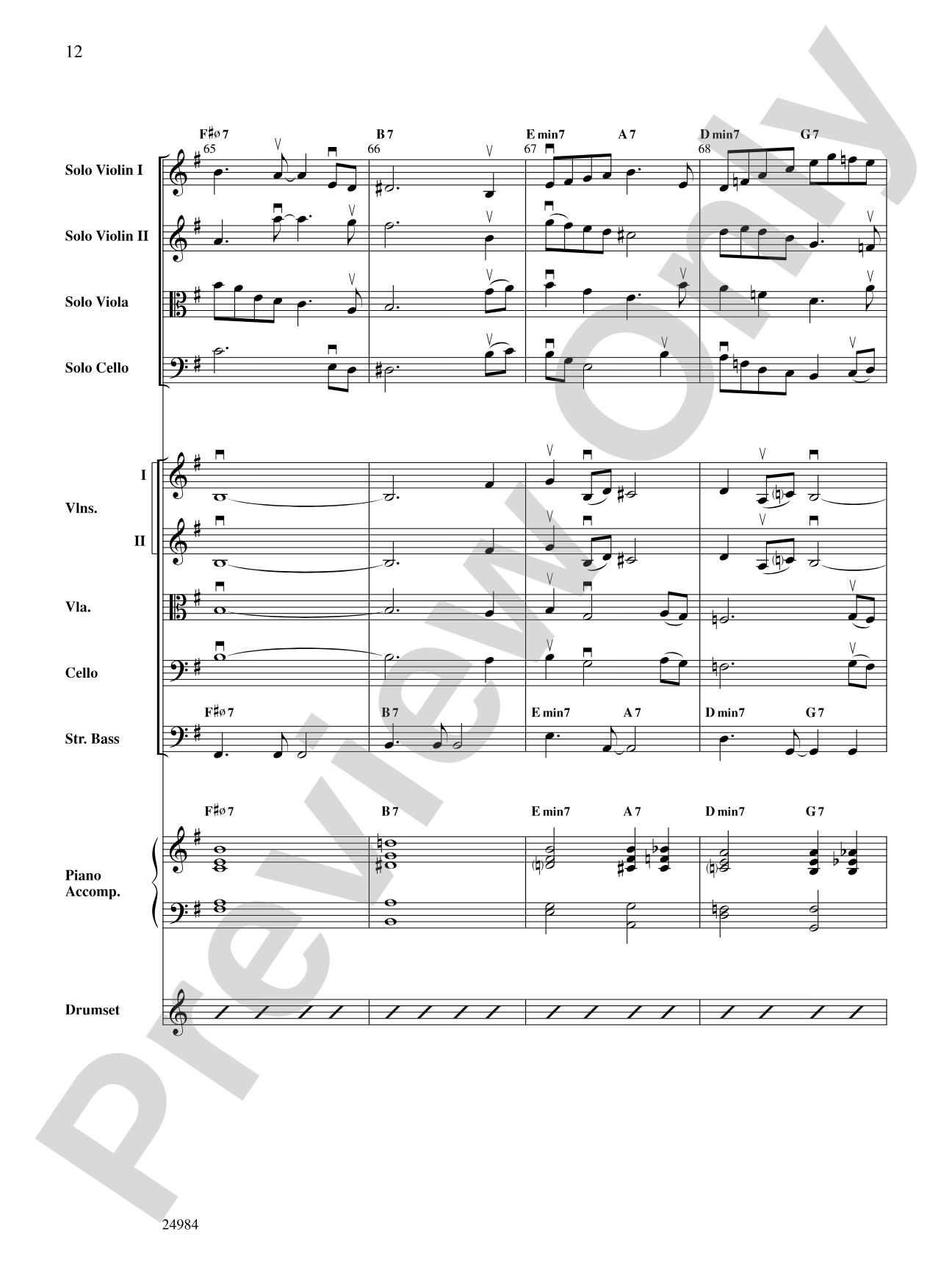 Bossa Verde: String Orchestra Conductor Score & Parts