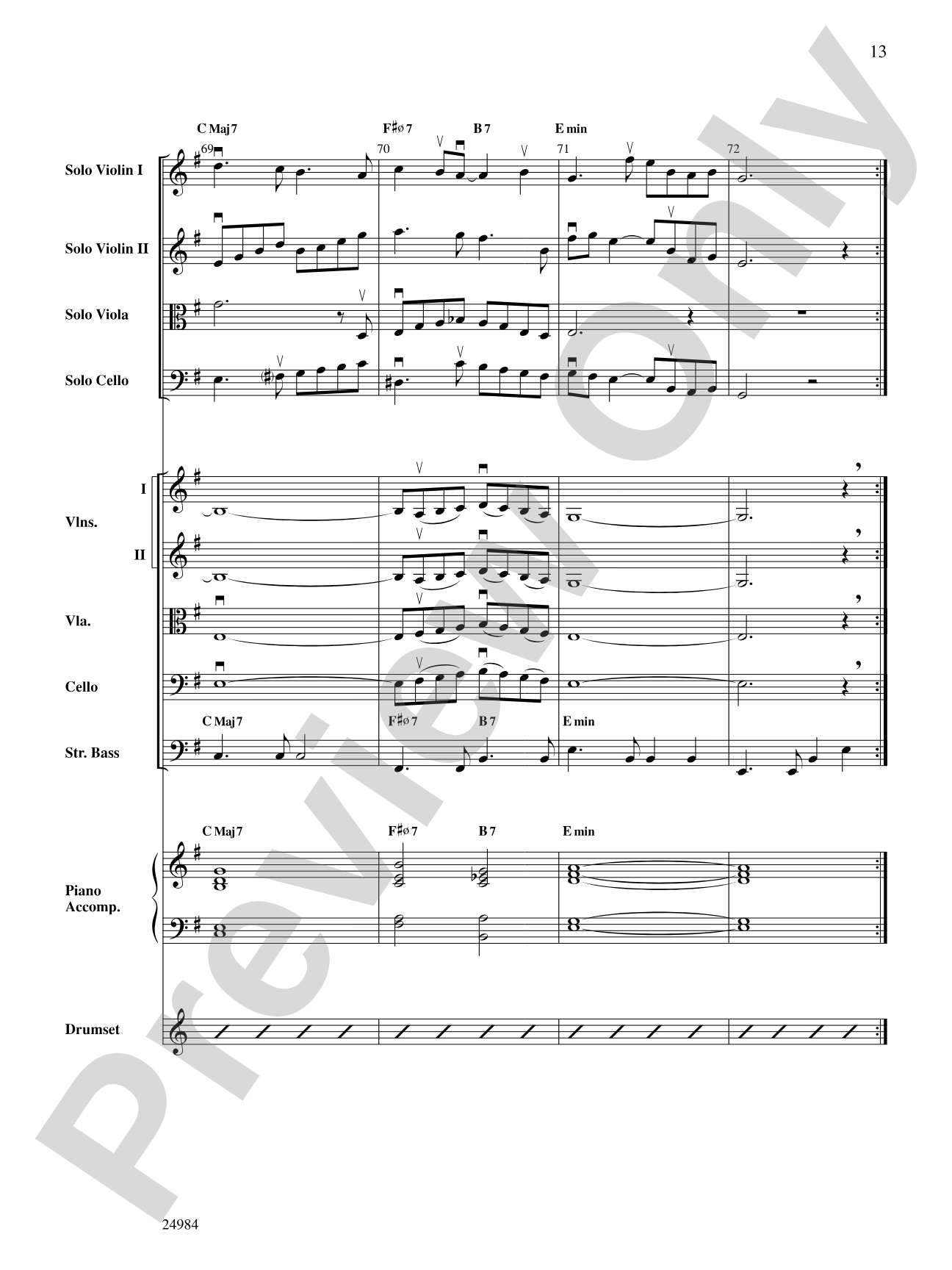 Bossa Verde: String Orchestra Conductor Score & Parts