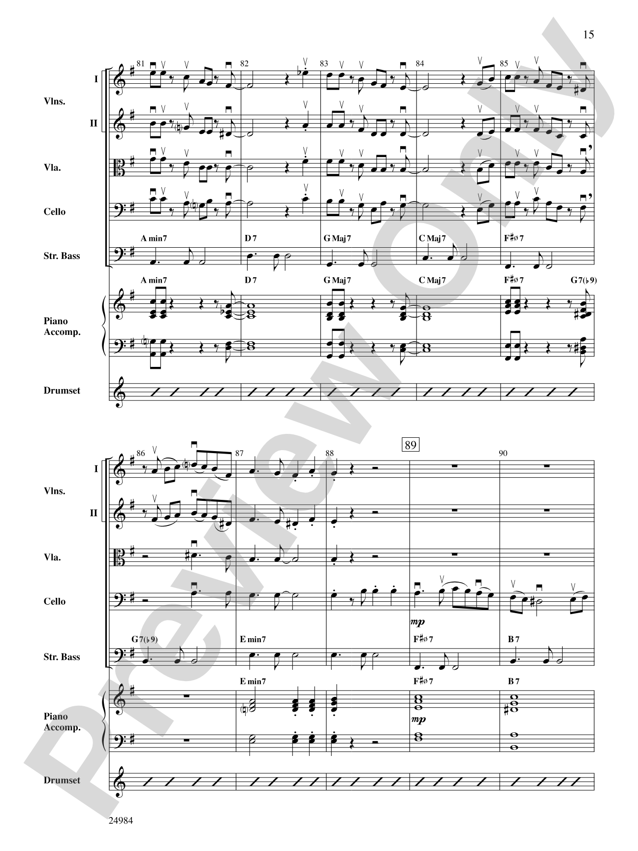 Bossa Verde: String Orchestra Conductor Score & Parts