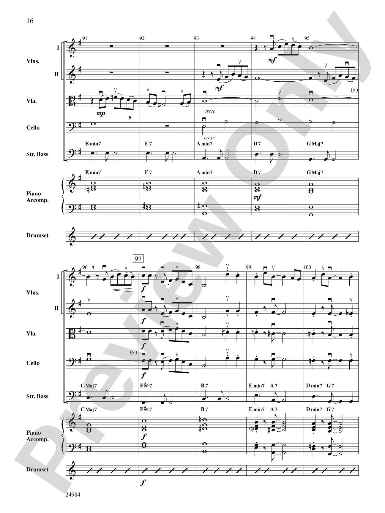 Bossa Verde: String Orchestra Conductor Score & Parts