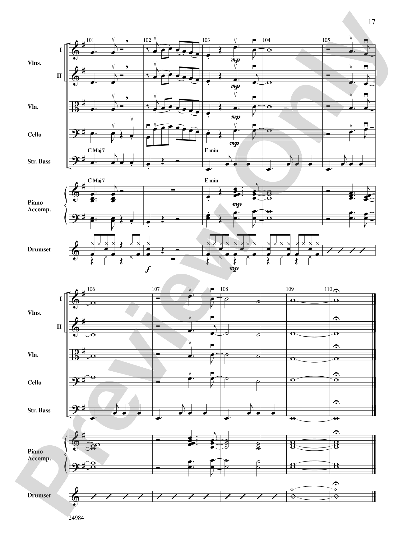 Bossa Verde: String Orchestra Conductor Score & Parts