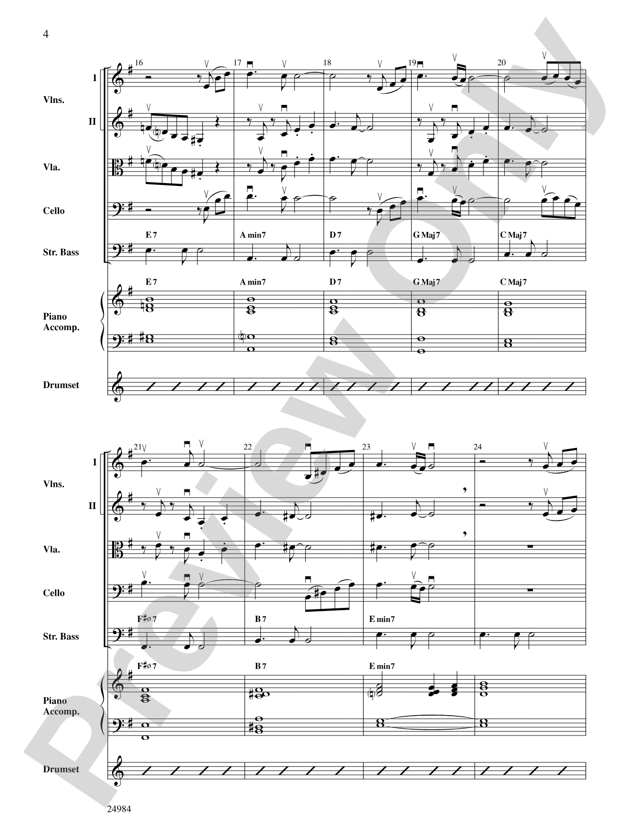 Bossa Verde: String Orchestra Conductor Score & Parts