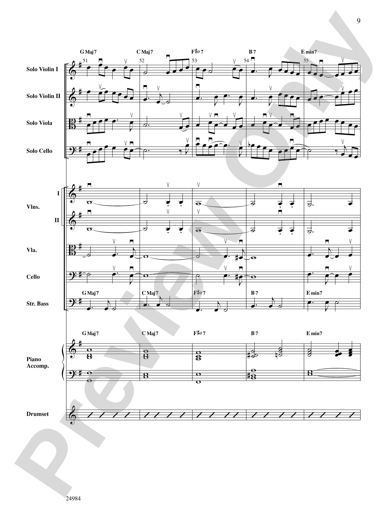 Bossa Verde: String Orchestra Conductor Score & Parts