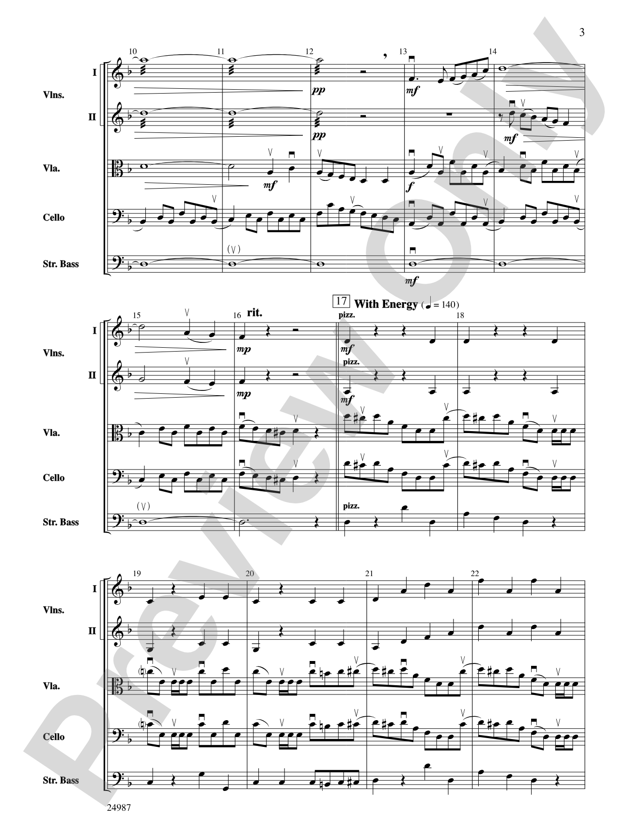 Tam Lyn: String Orchestra Conductor Score & Parts