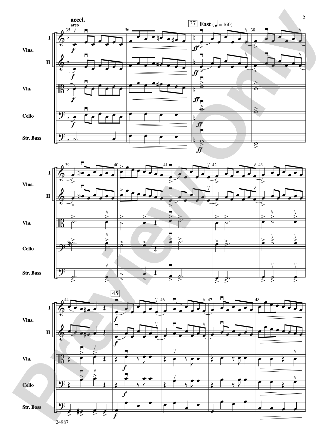 Tam Lyn: String Orchestra Conductor Score & Parts