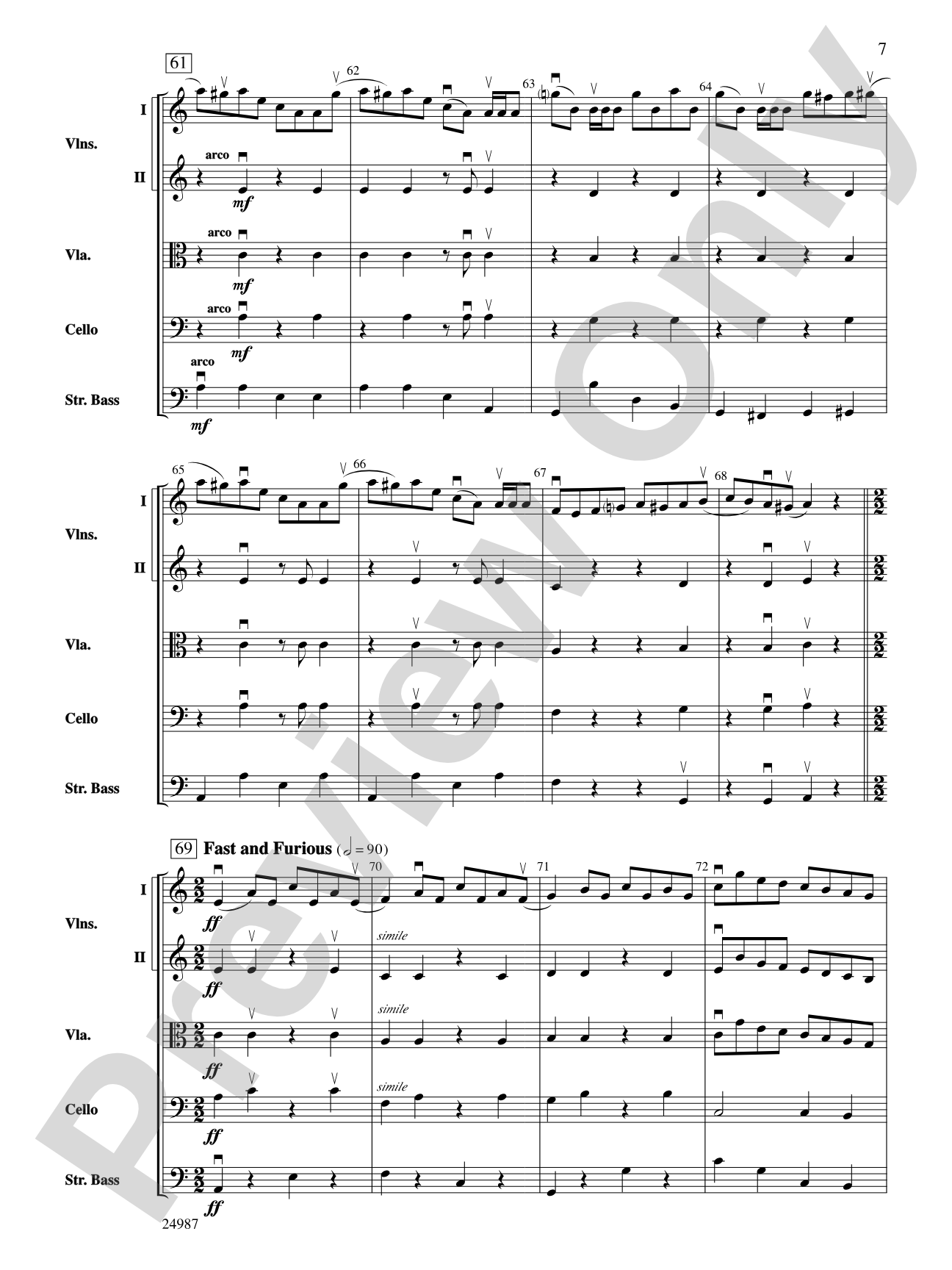 Tam Lyn: String Orchestra Conductor Score & Parts