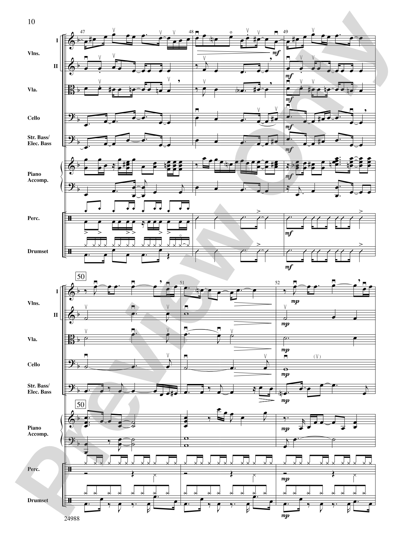 Mi Negra (My Dear): String Orchestra Conductor Score & Parts