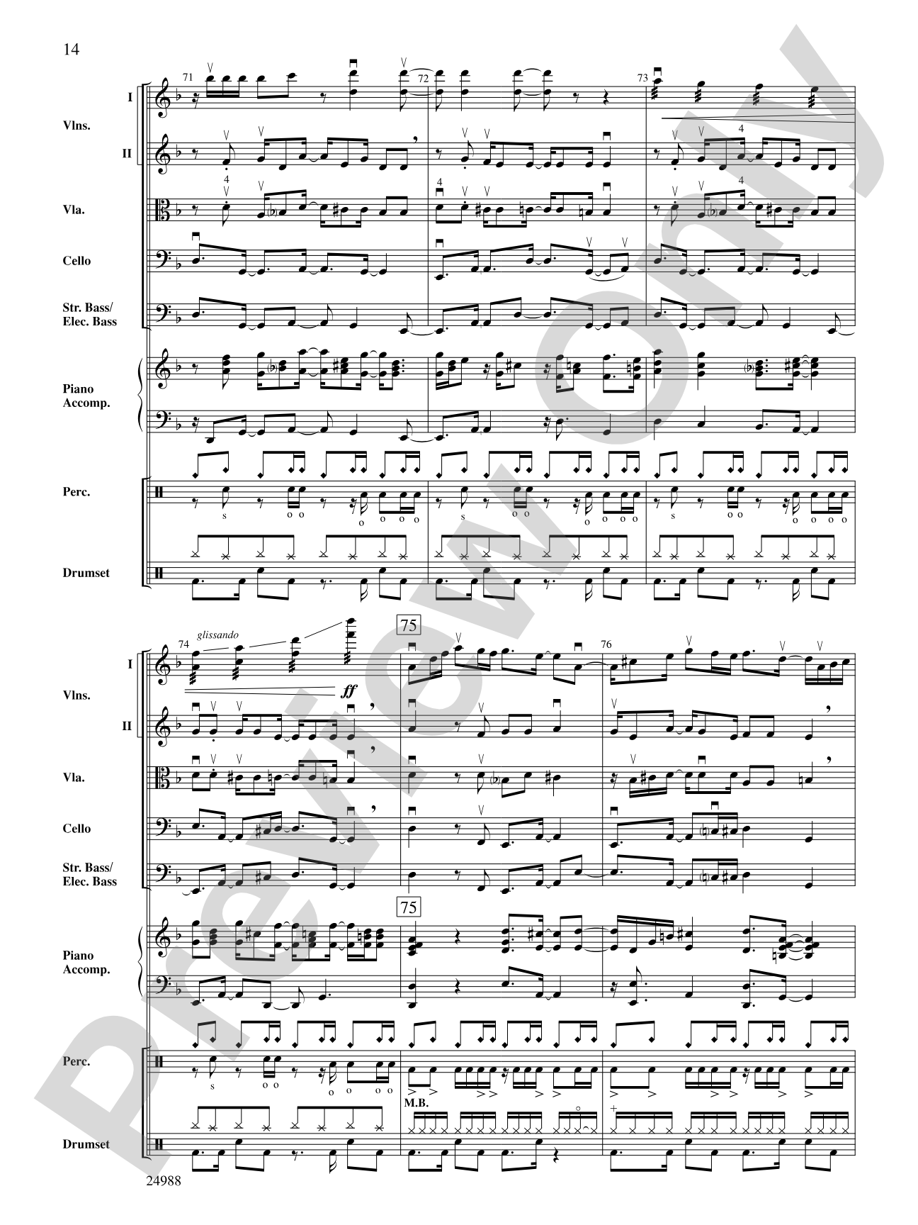Mi Negra (My Dear): String Orchestra Conductor Score & Parts