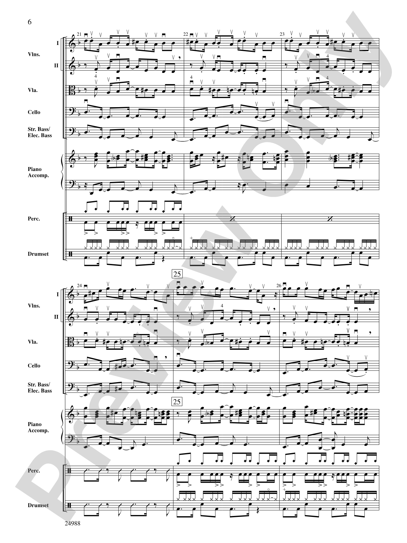 Mi Negra (My Dear): String Orchestra Conductor Score & Parts
