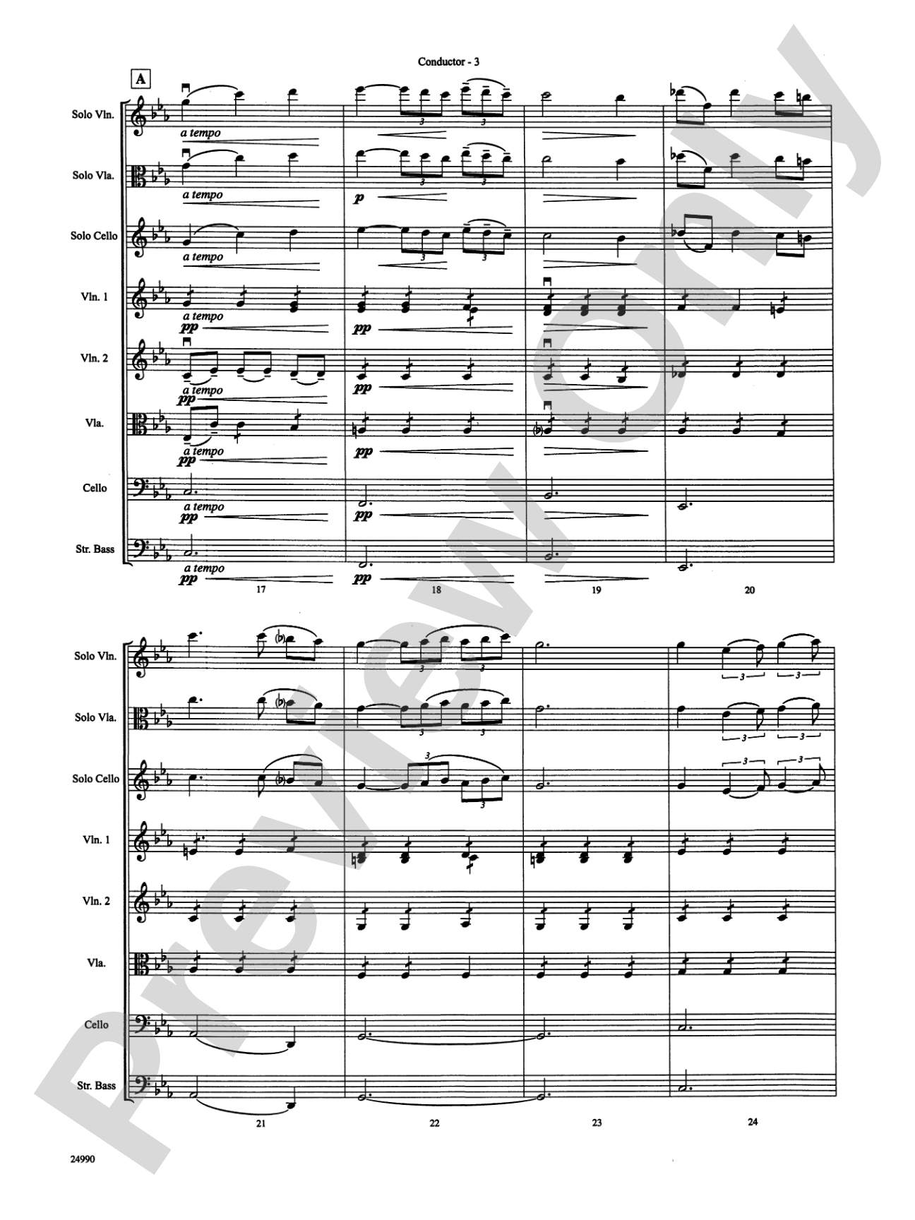 After a Dream: String Orchestra Conductor Score & Parts