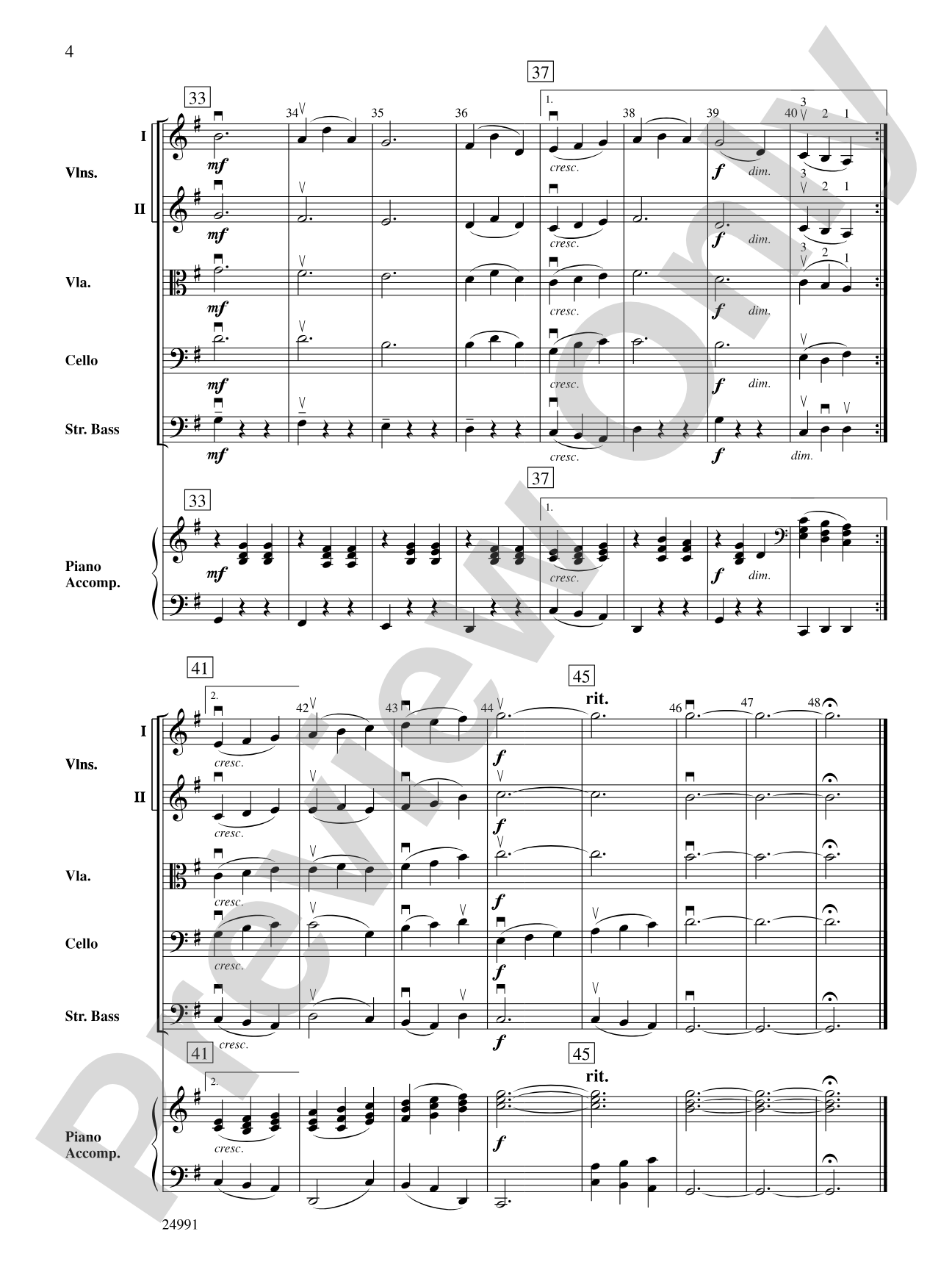 Faith's Waltz: String Orchestra Conductor Score & Parts