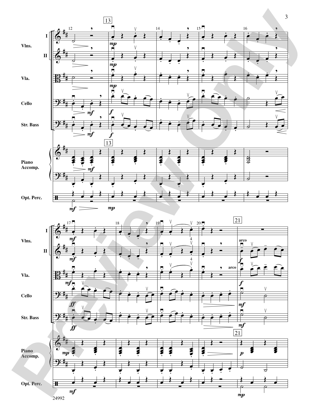 March of the Mathemagicians: String Orchestra Conductor Score & Parts
