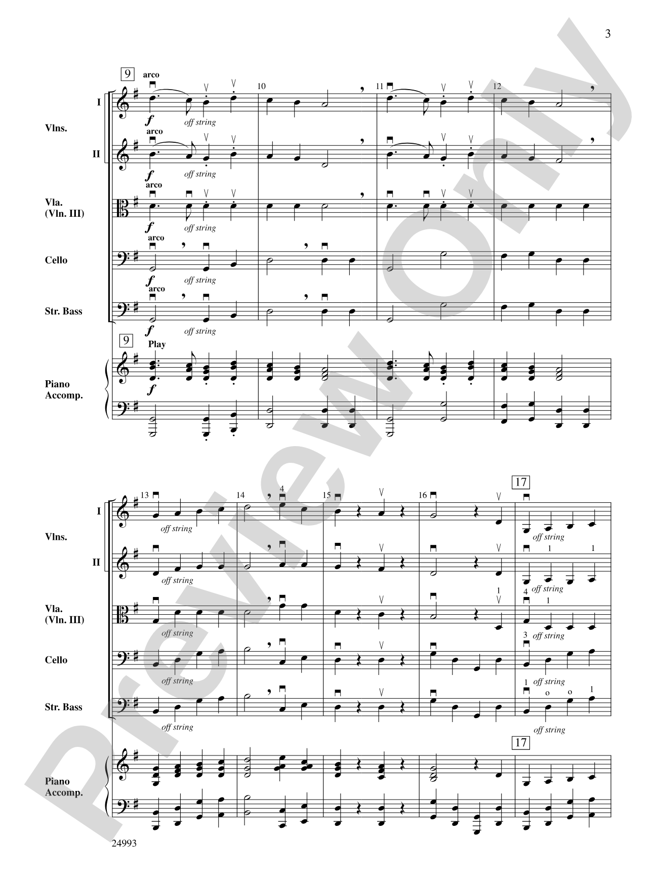 There Stands a Little Man: String Orchestra Conductor Score & Parts