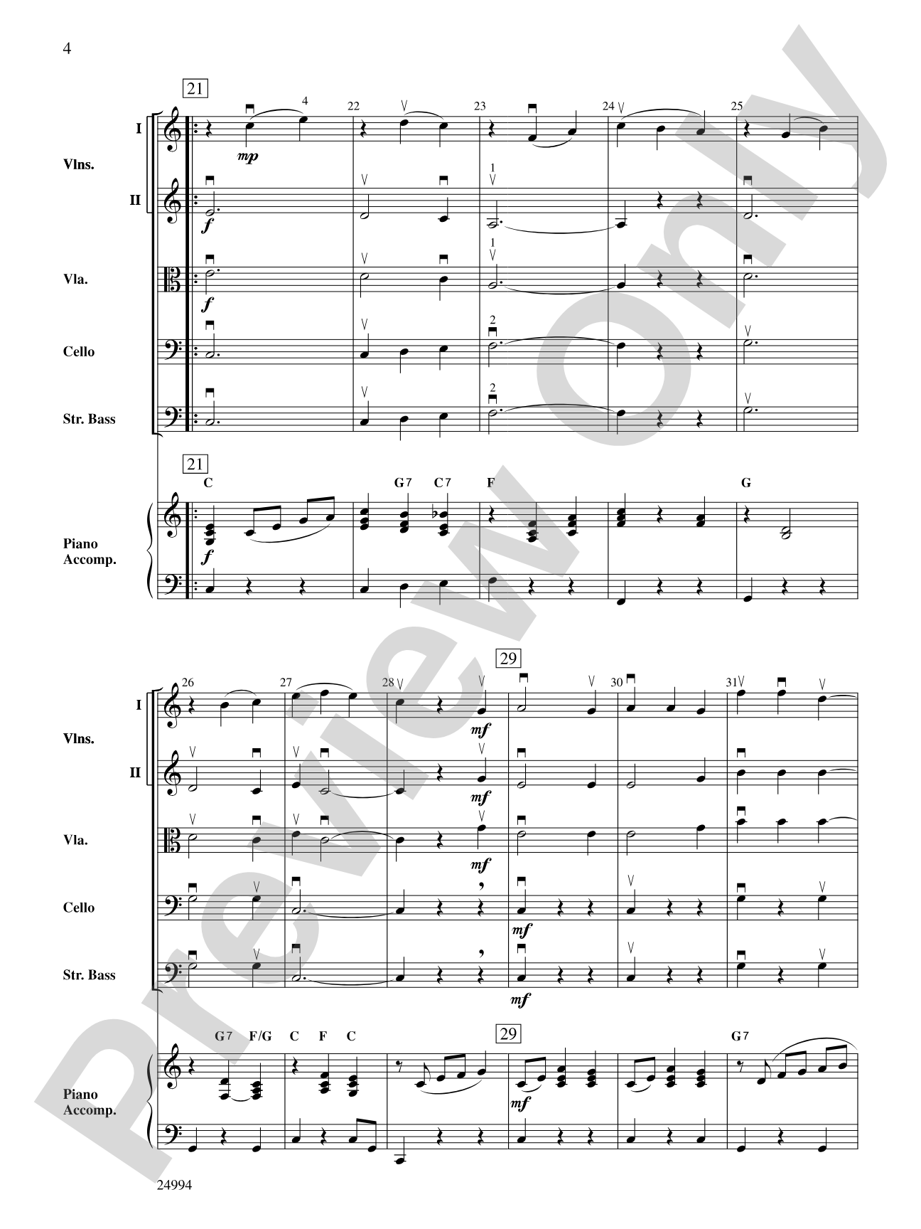 Cielito Lindo: String Orchestra Conductor Score & Parts