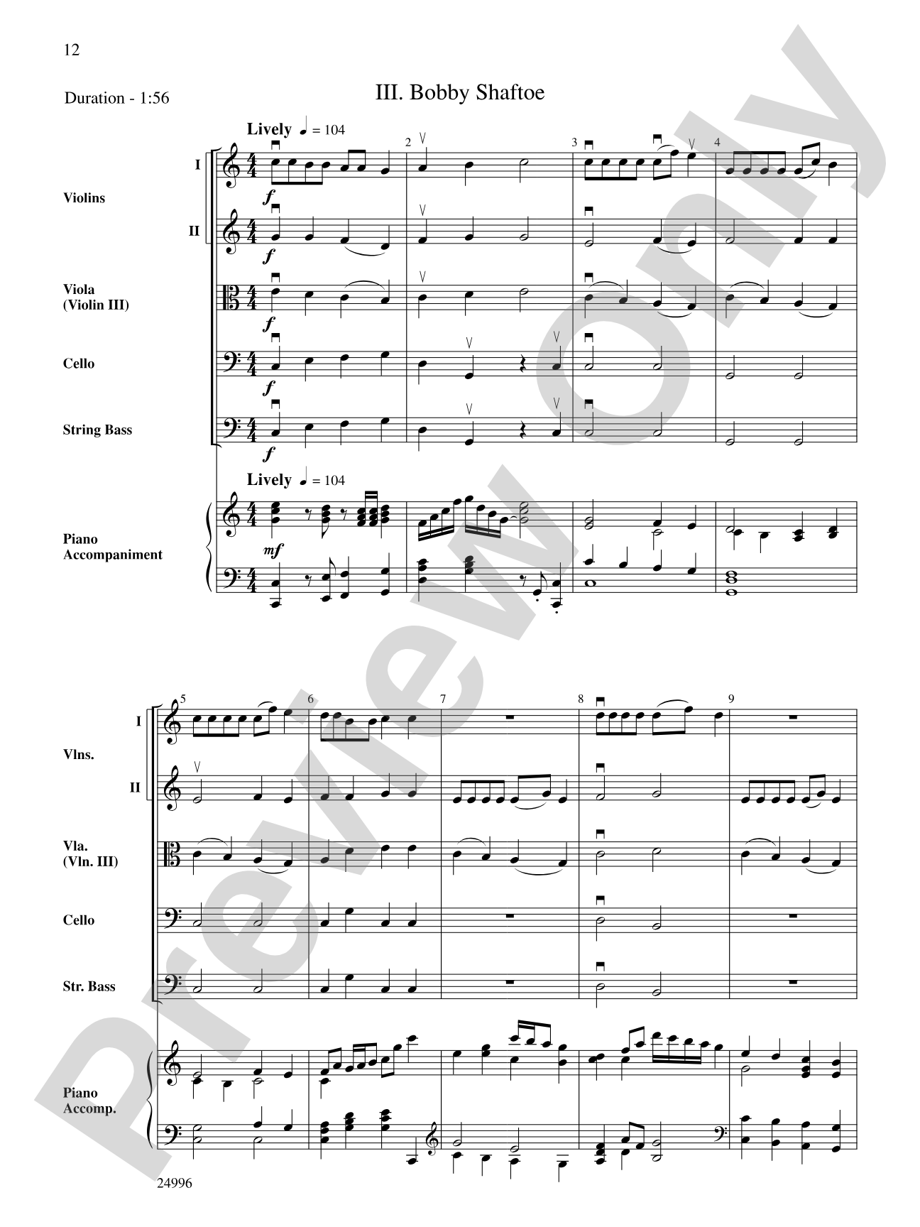 Highlands Suite: String Orchestra Conductor Score & Parts