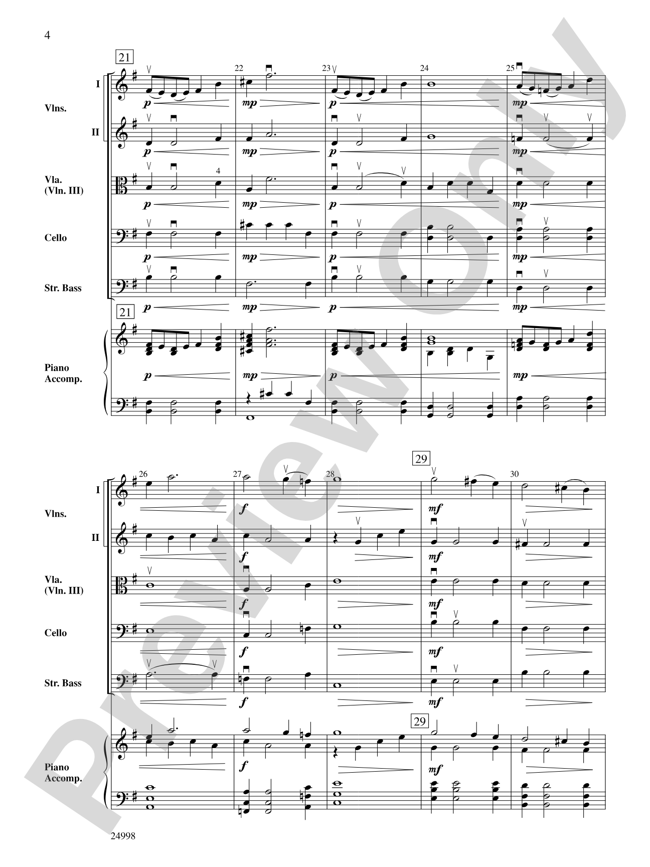 Along the River: String Orchestra Conductor Score & Parts