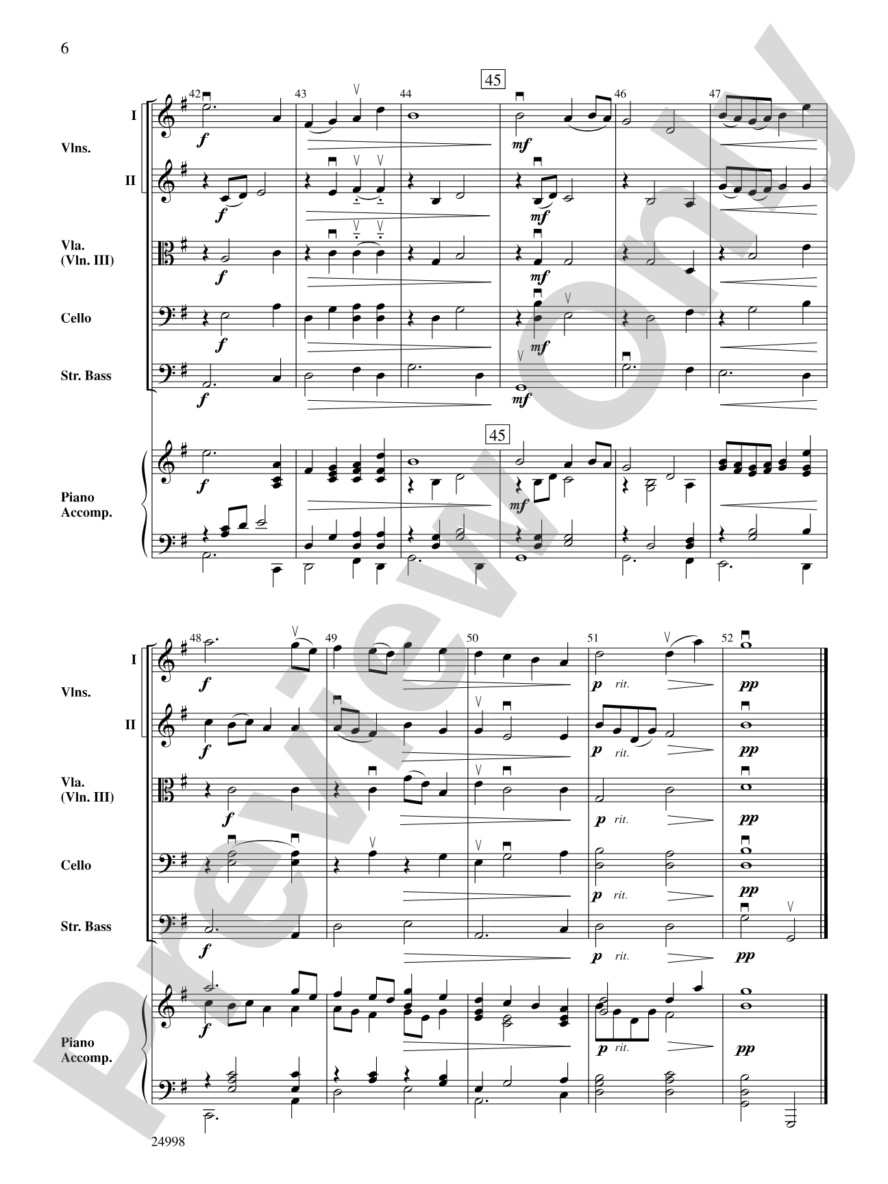 Along the River: String Orchestra Conductor Score & Parts