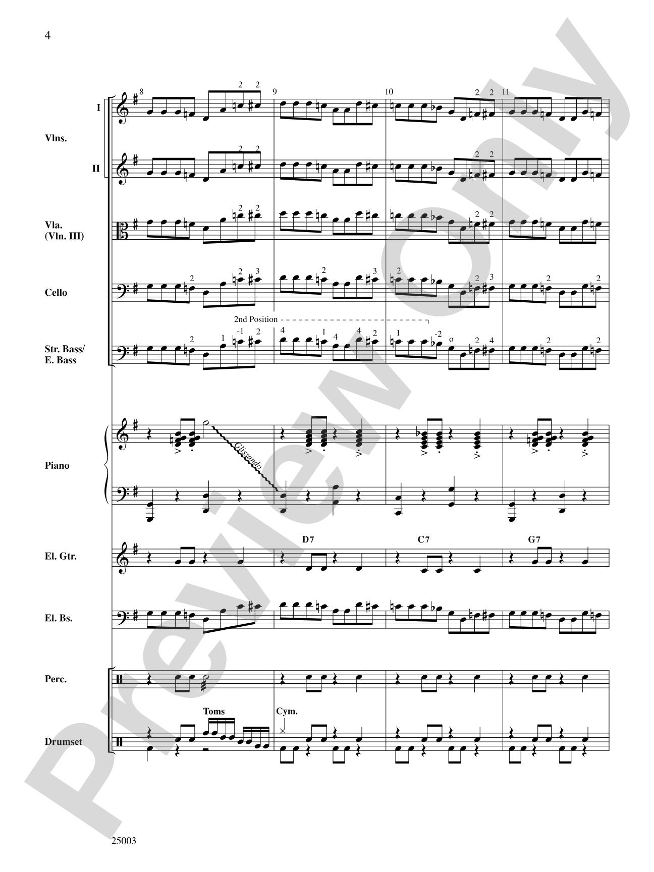 Wipe Out: String Orchestra Conductor Score & Parts