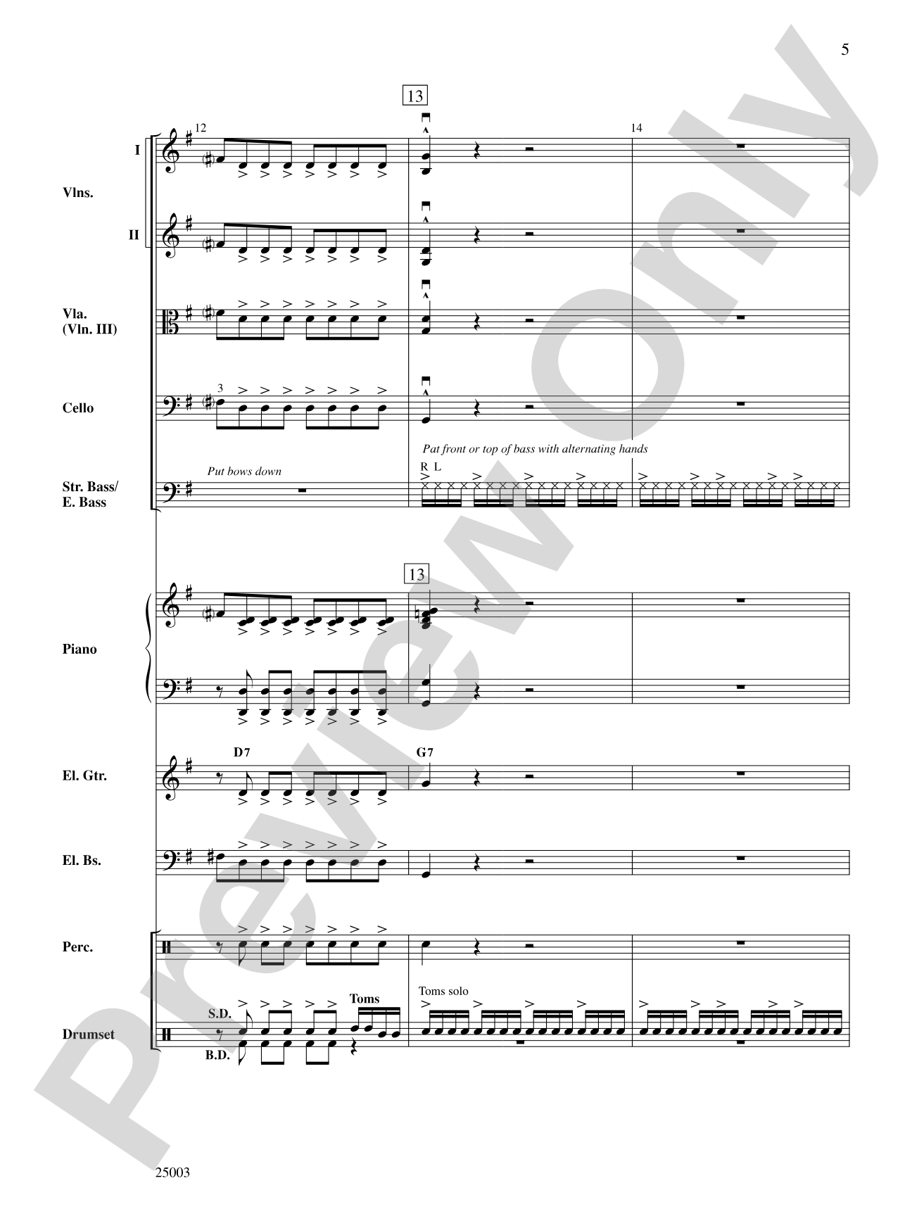 Wipe Out: String Orchestra Conductor Score & Parts