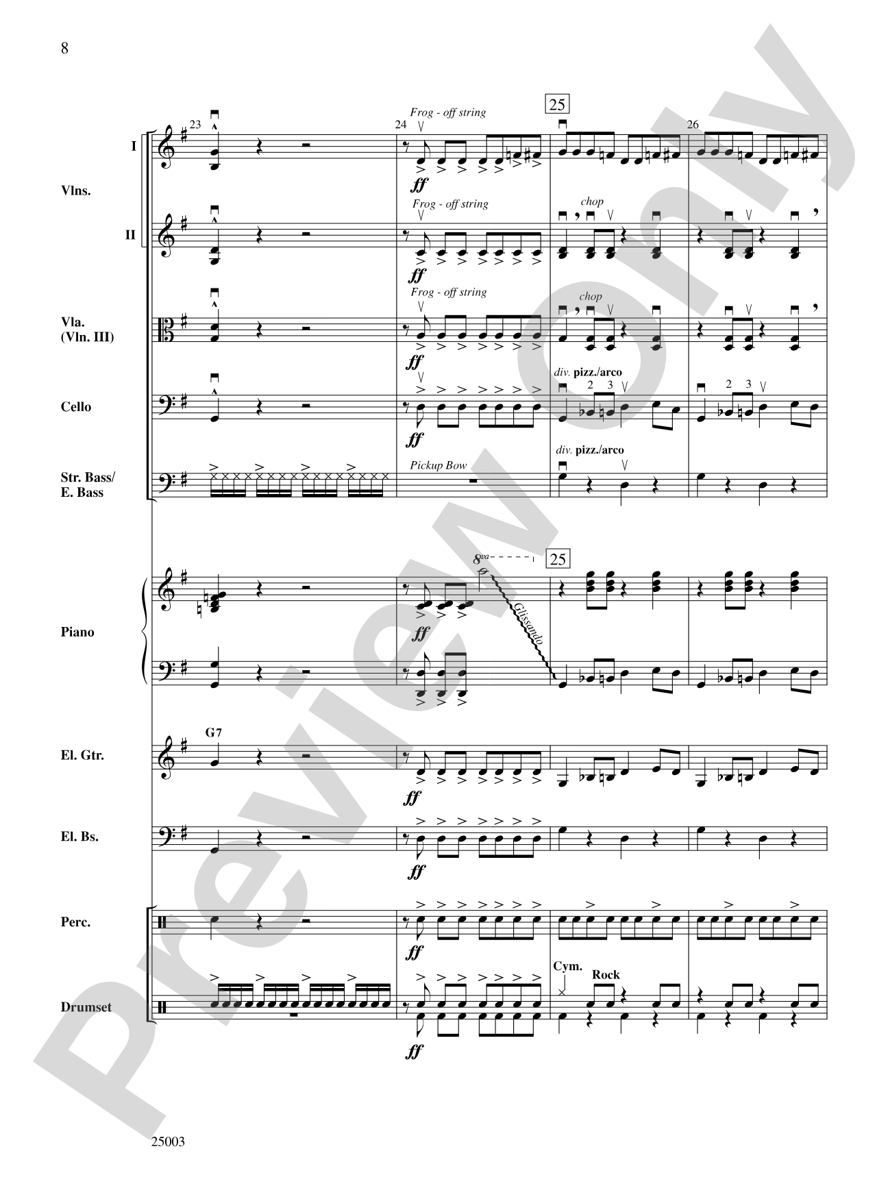 Wipe Out: String Orchestra Conductor Score & Parts