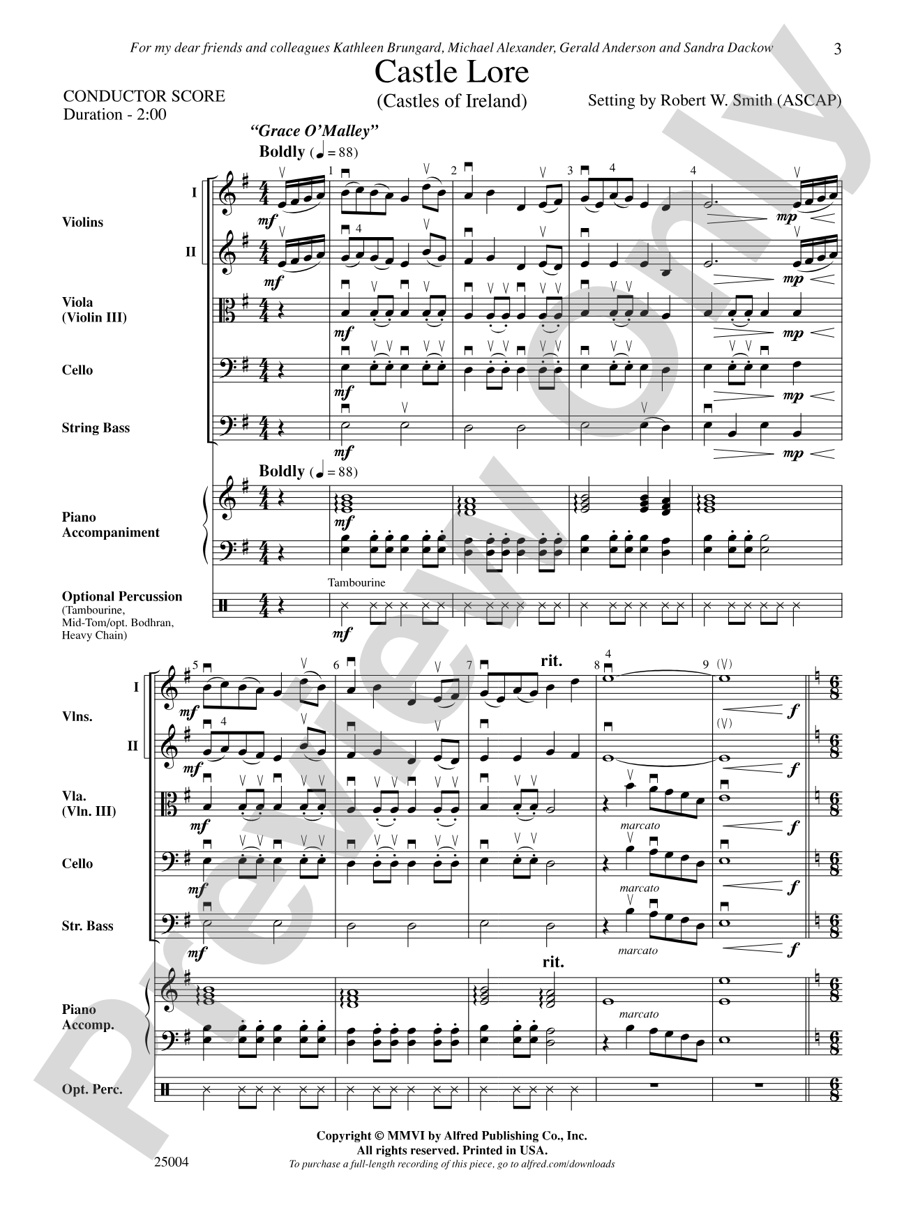 Castle Lore: String Orchestra Conductor Score & Parts