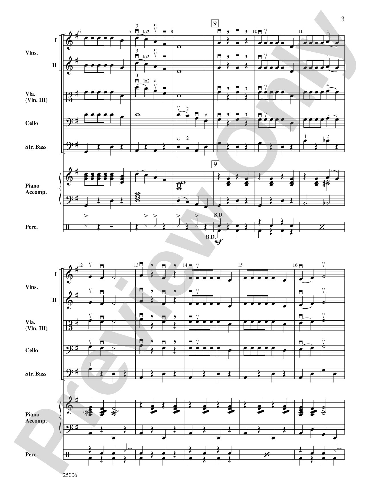 Chitty Chitty Bang Bang: String Orchestra Conductor Score & Parts