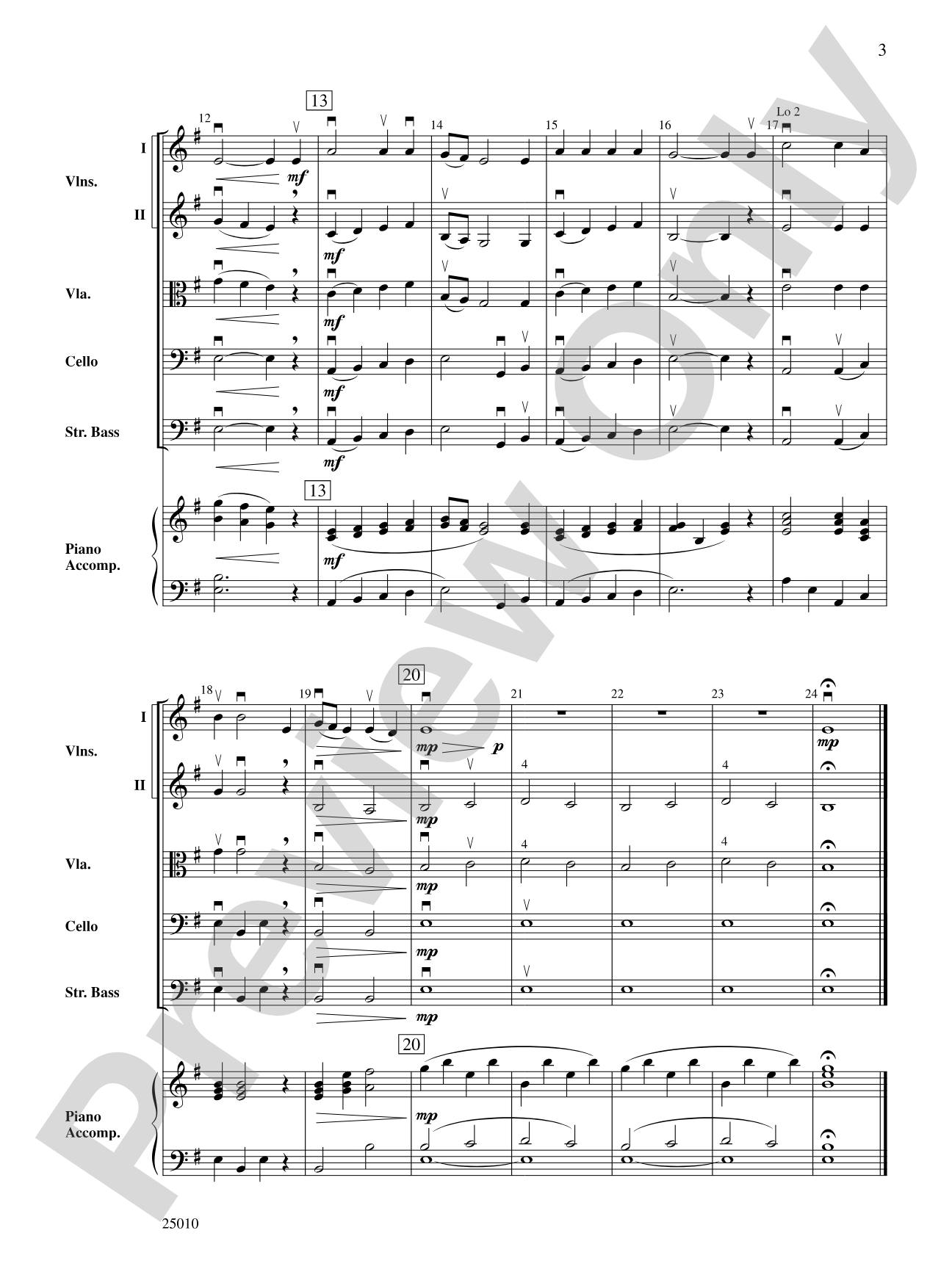 Two Appalachian Songs: String Orchestra Conductor Score & Parts