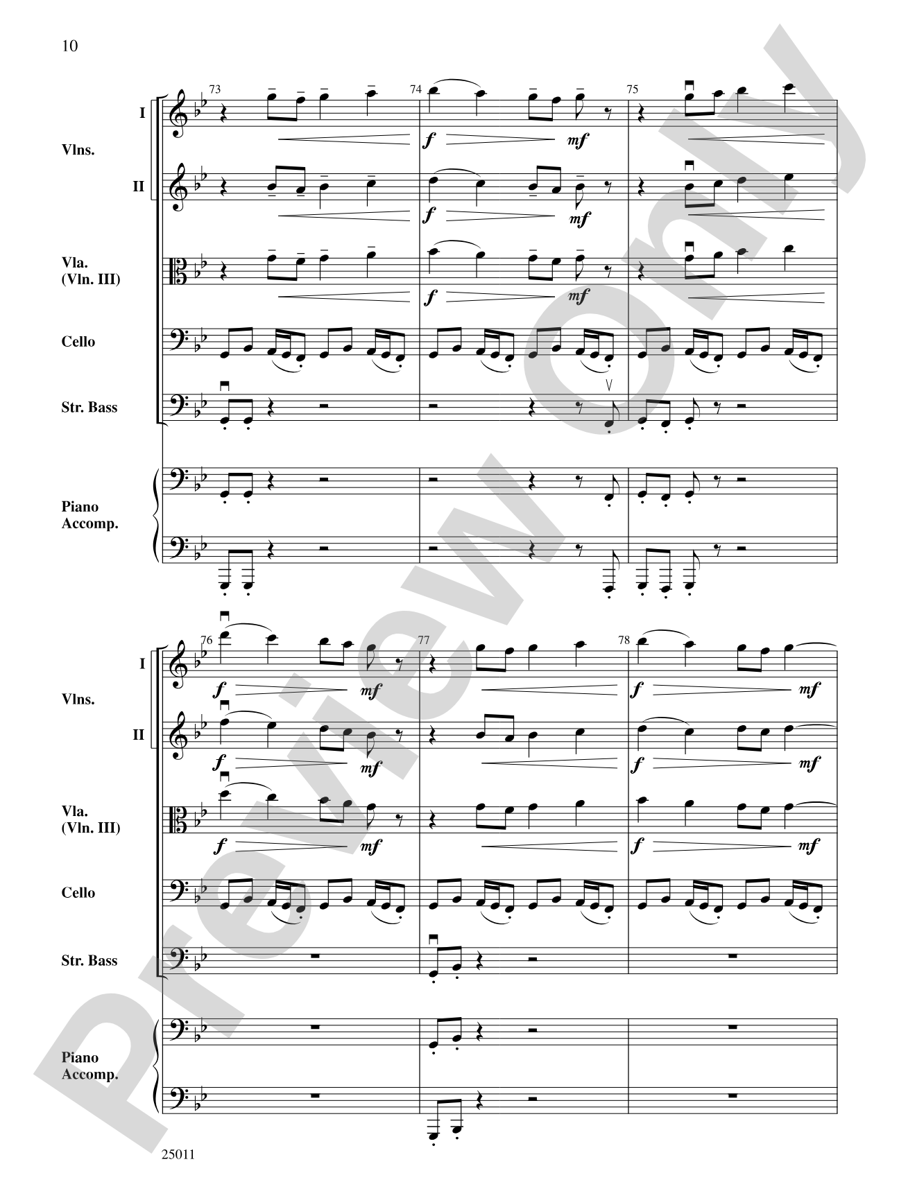 River of Dreams: String Orchestra Conductor Score & Parts