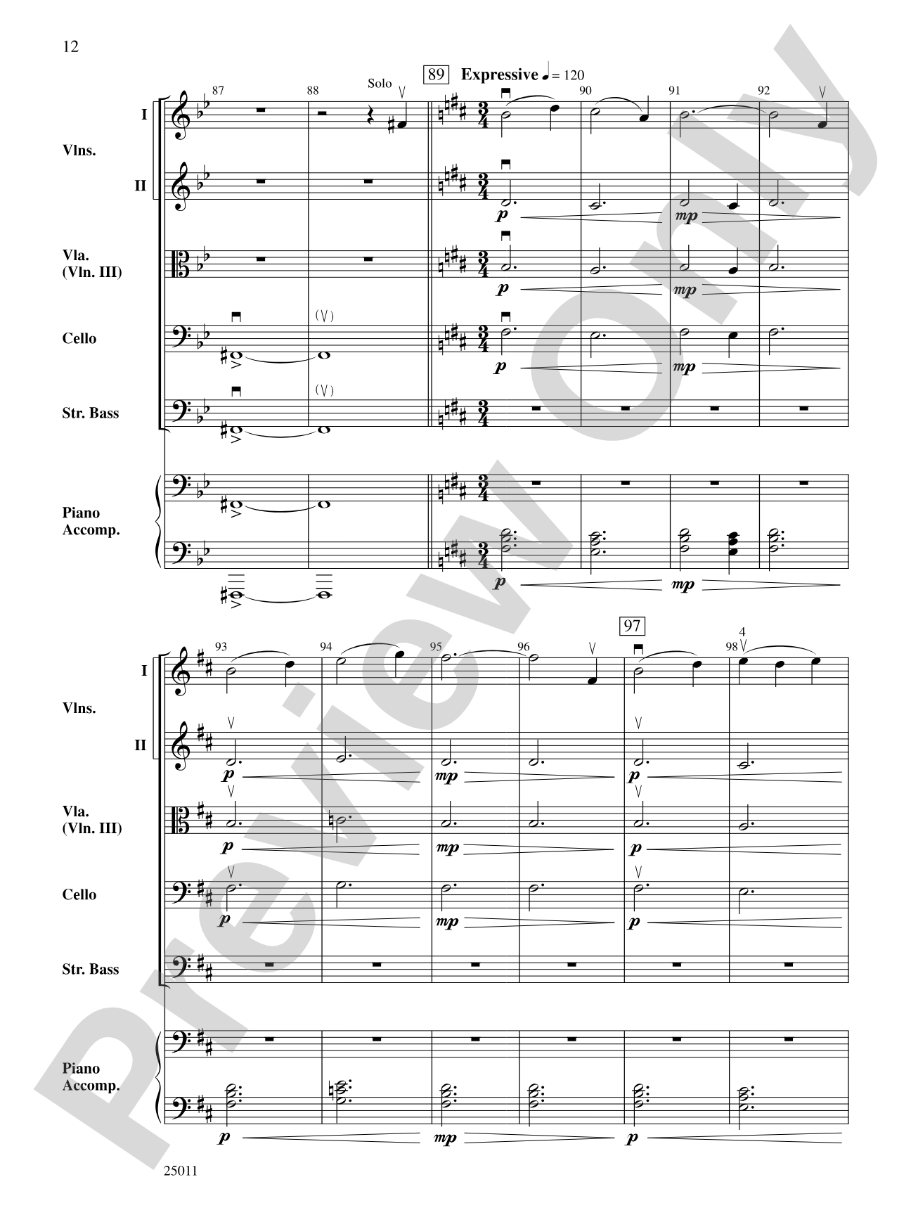 River of Dreams: String Orchestra Conductor Score & Parts