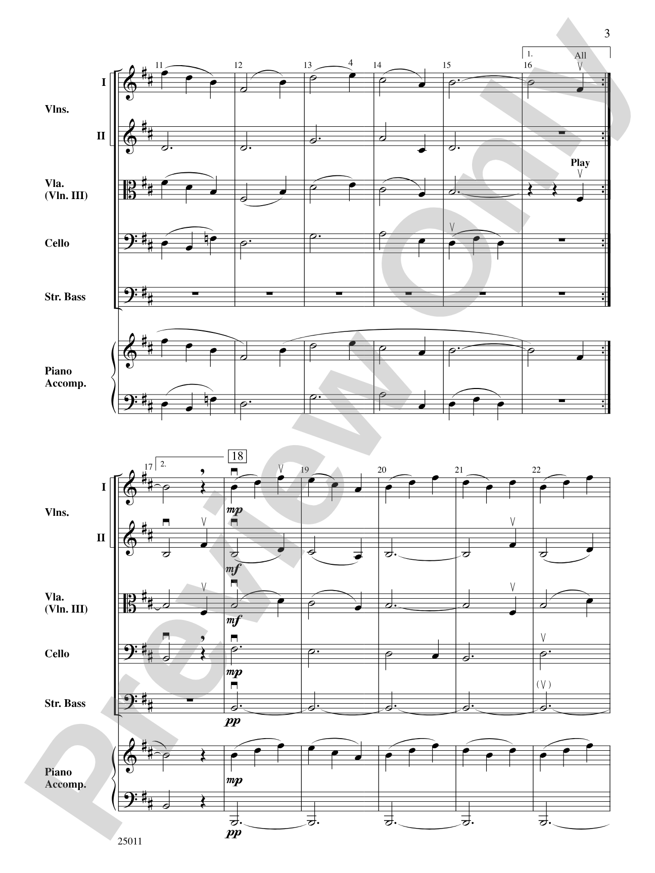 River of Dreams: String Orchestra Conductor Score & Parts