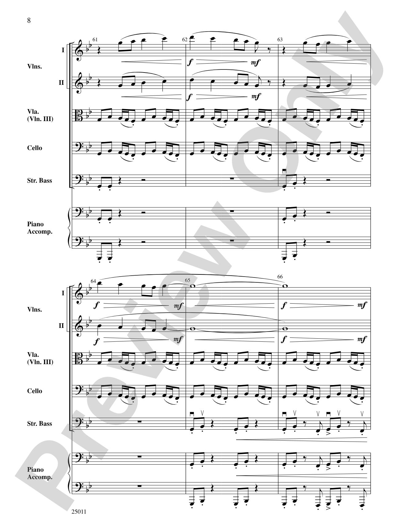 River of Dreams: String Orchestra Conductor Score & Parts