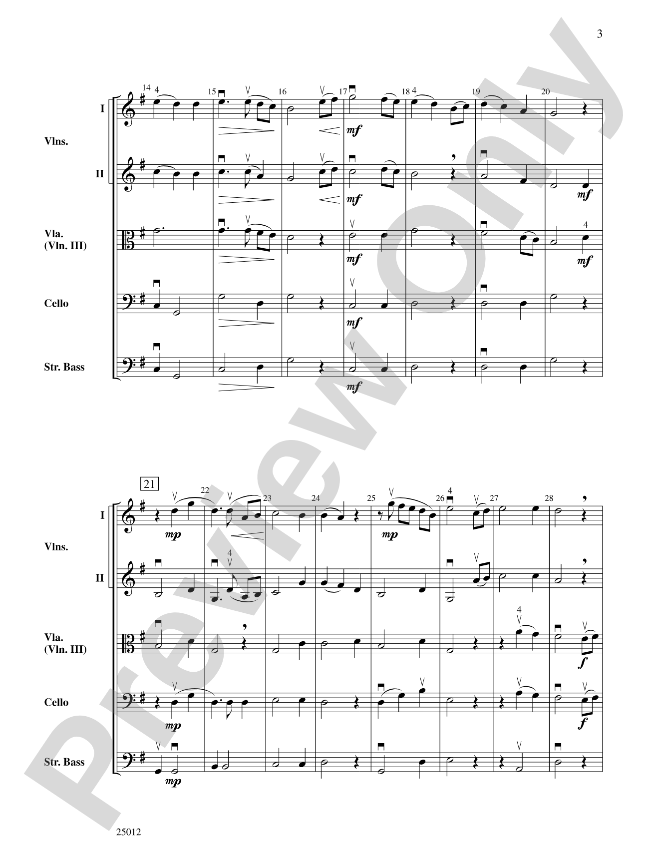 Grand River Serenade: String Orchestra Conductor Score & Parts