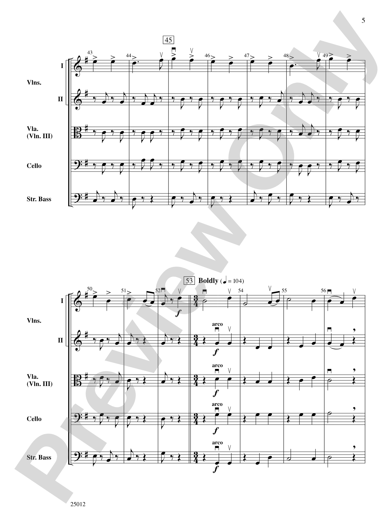 Grand River Serenade: String Orchestra Conductor Score & Parts