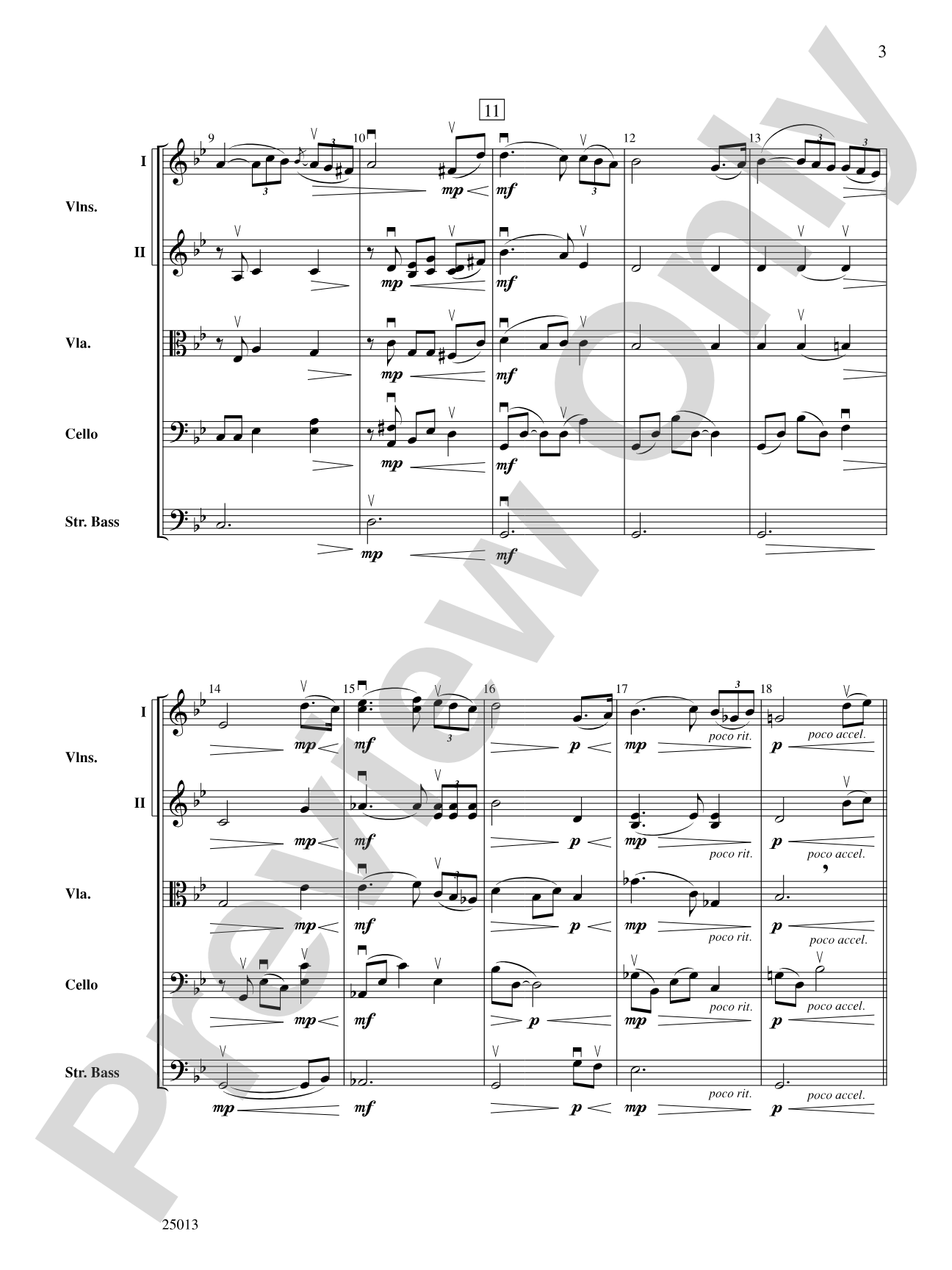 Canzone sotto le stelle: String Orchestra Conductor Score & Parts
