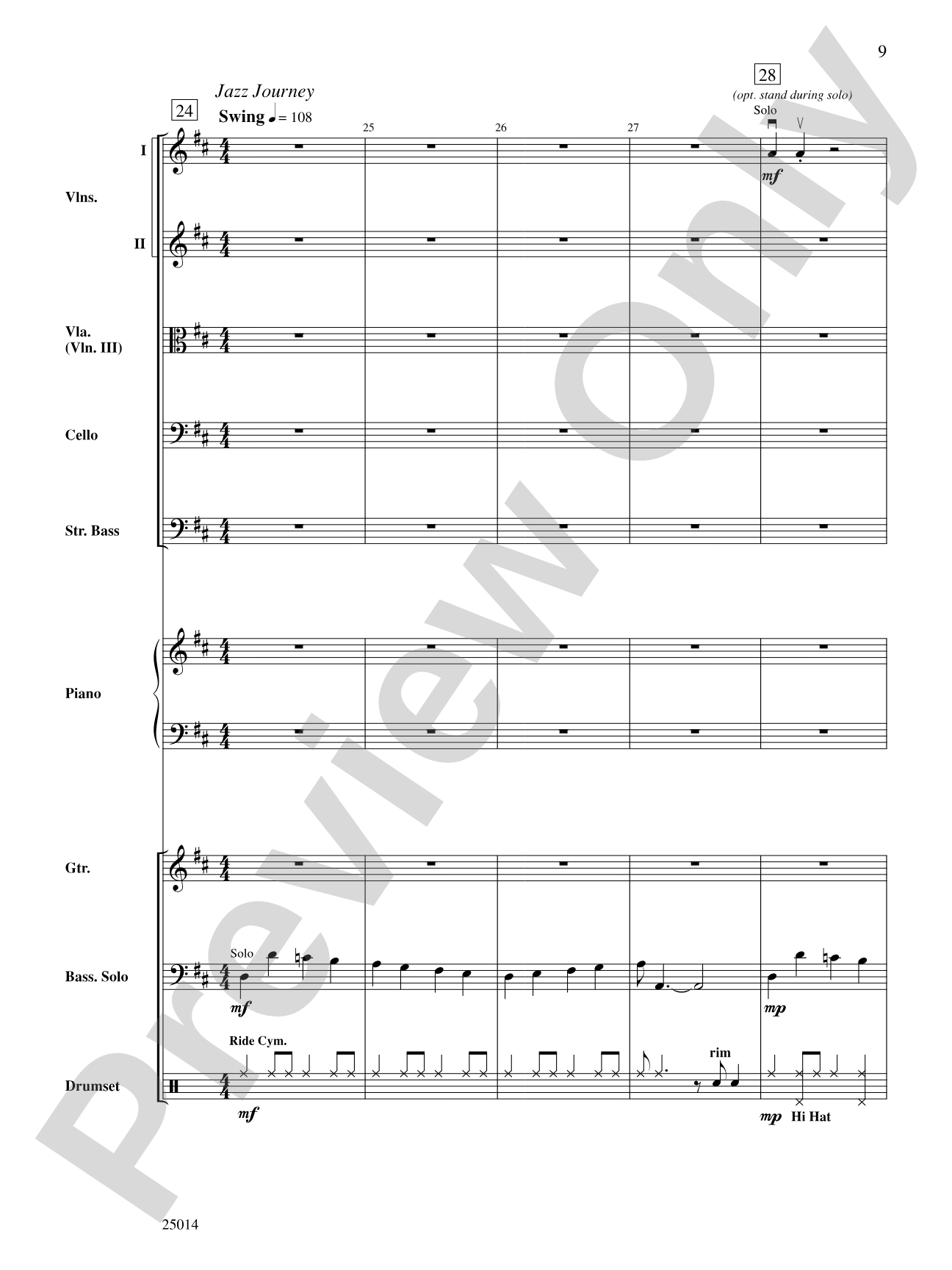 Journeys in Time: String Orchestra Conductor Score & Parts