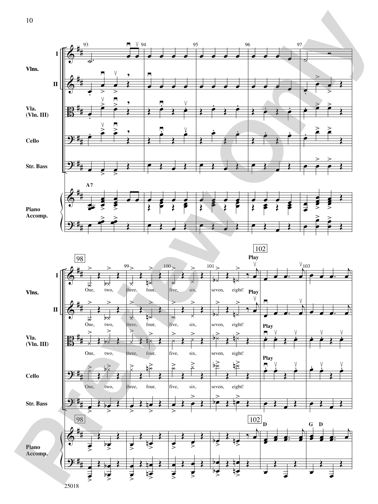 Chitty Chitty Bang Bang: String Orchestra Conductor Score & Parts