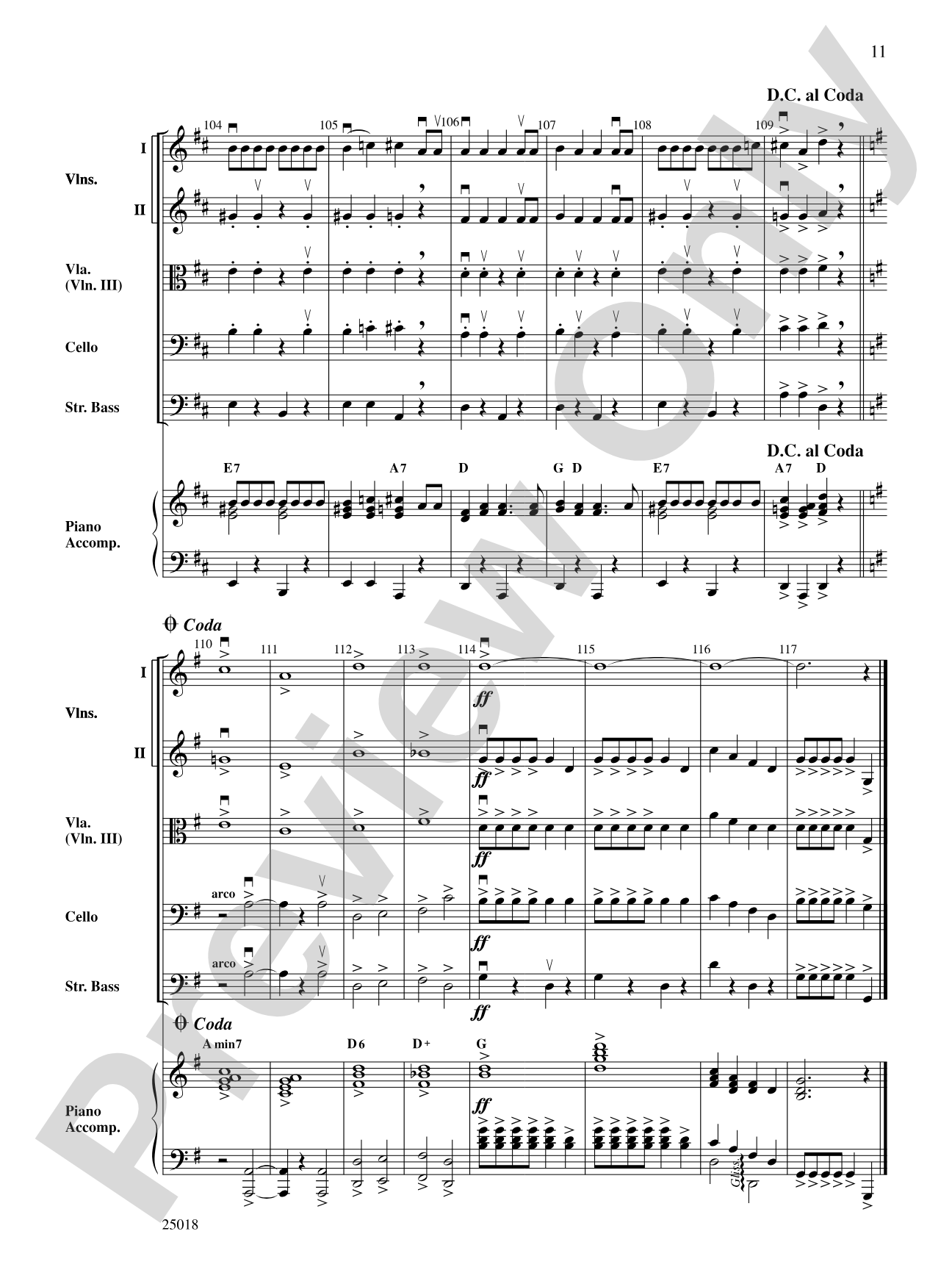 Chitty Chitty Bang Bang: String Orchestra Conductor Score & Parts