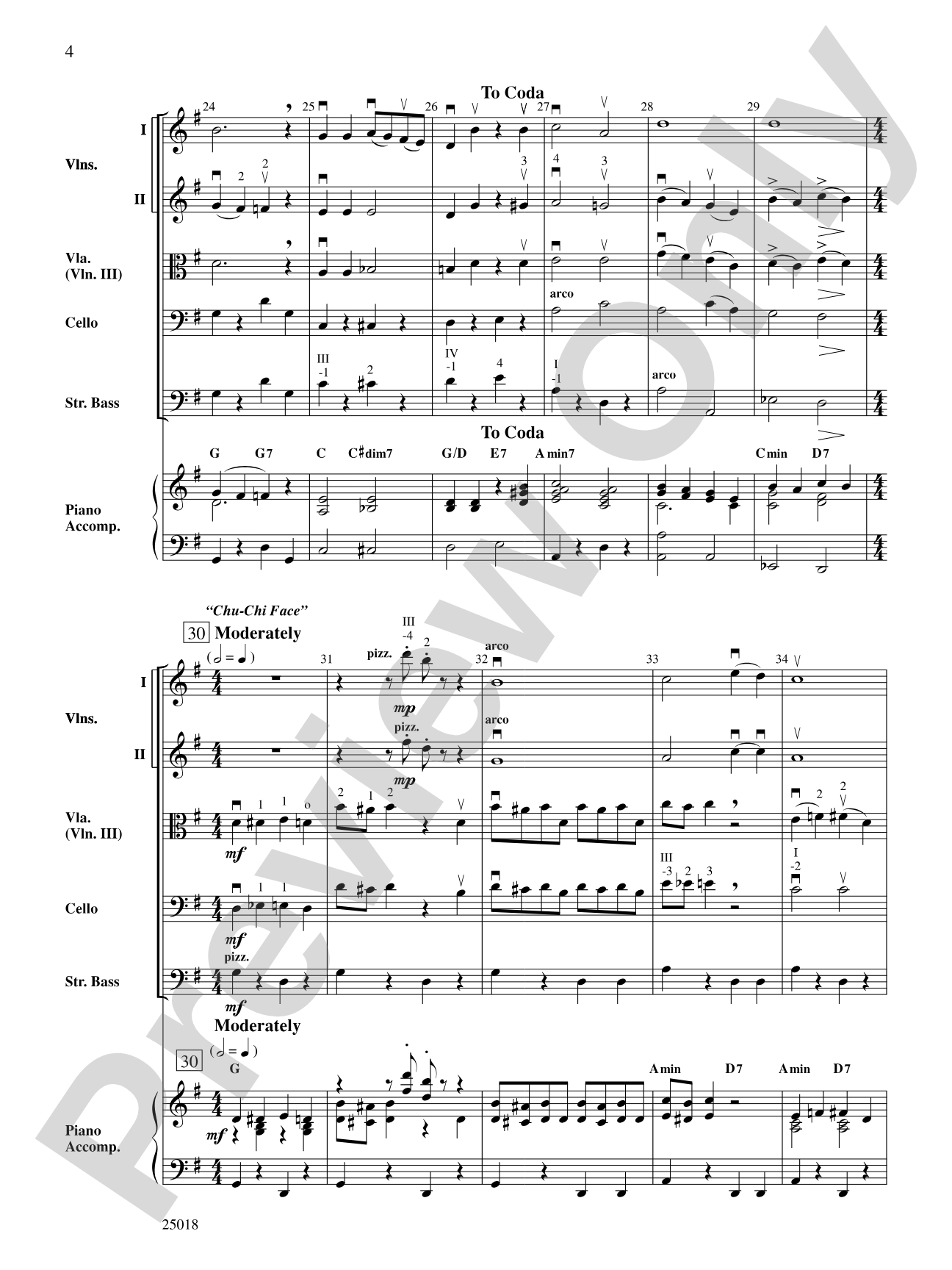 Chitty Chitty Bang Bang: String Orchestra Conductor Score & Parts