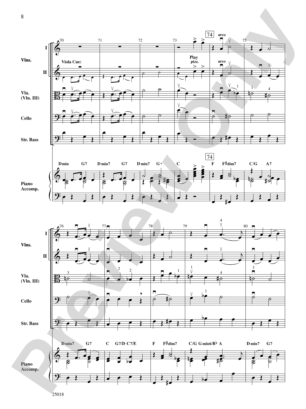 Chitty Chitty Bang Bang: String Orchestra Conductor Score & Parts