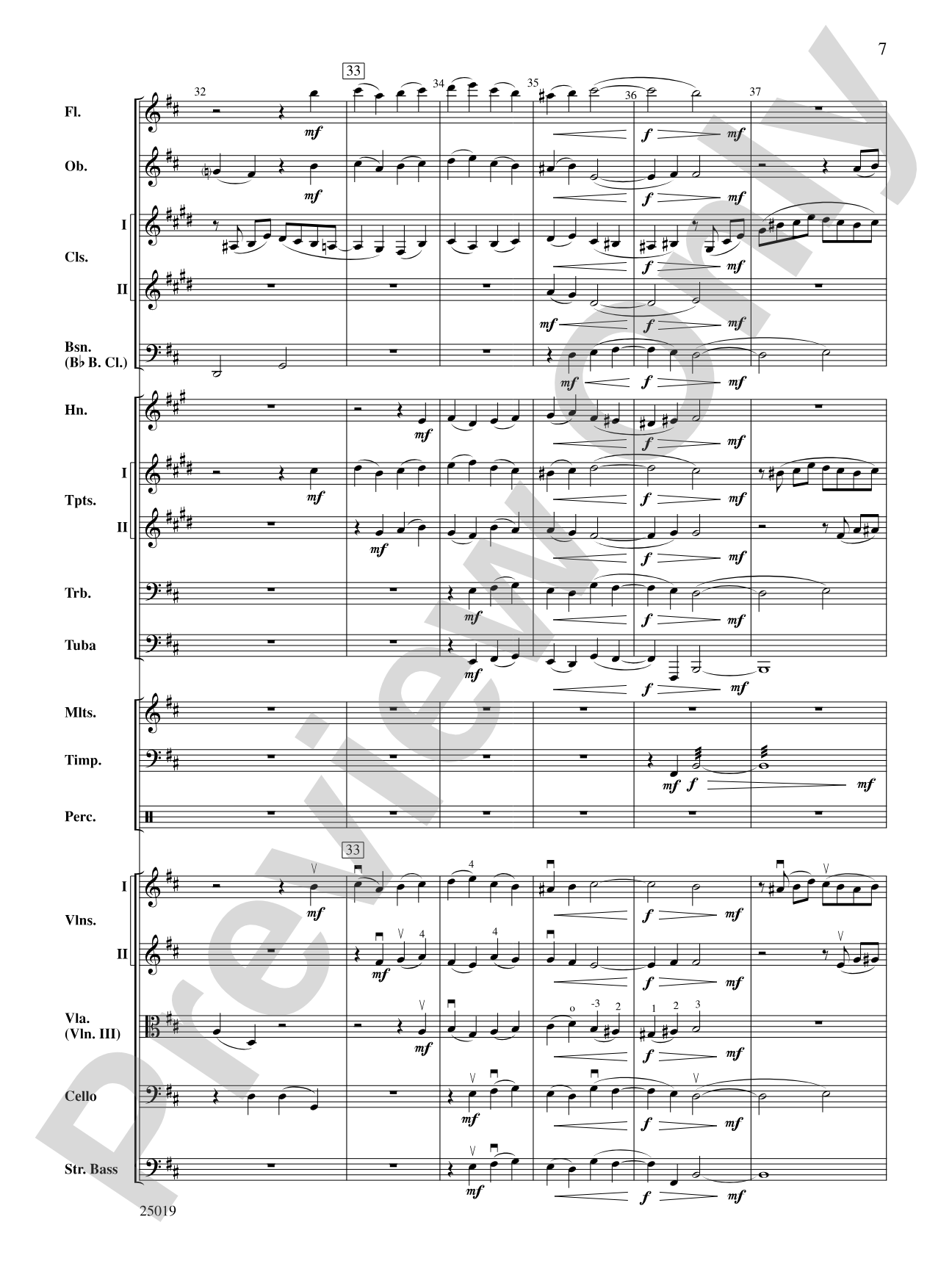 Motet: Full Orchestra Conductor Score & Parts