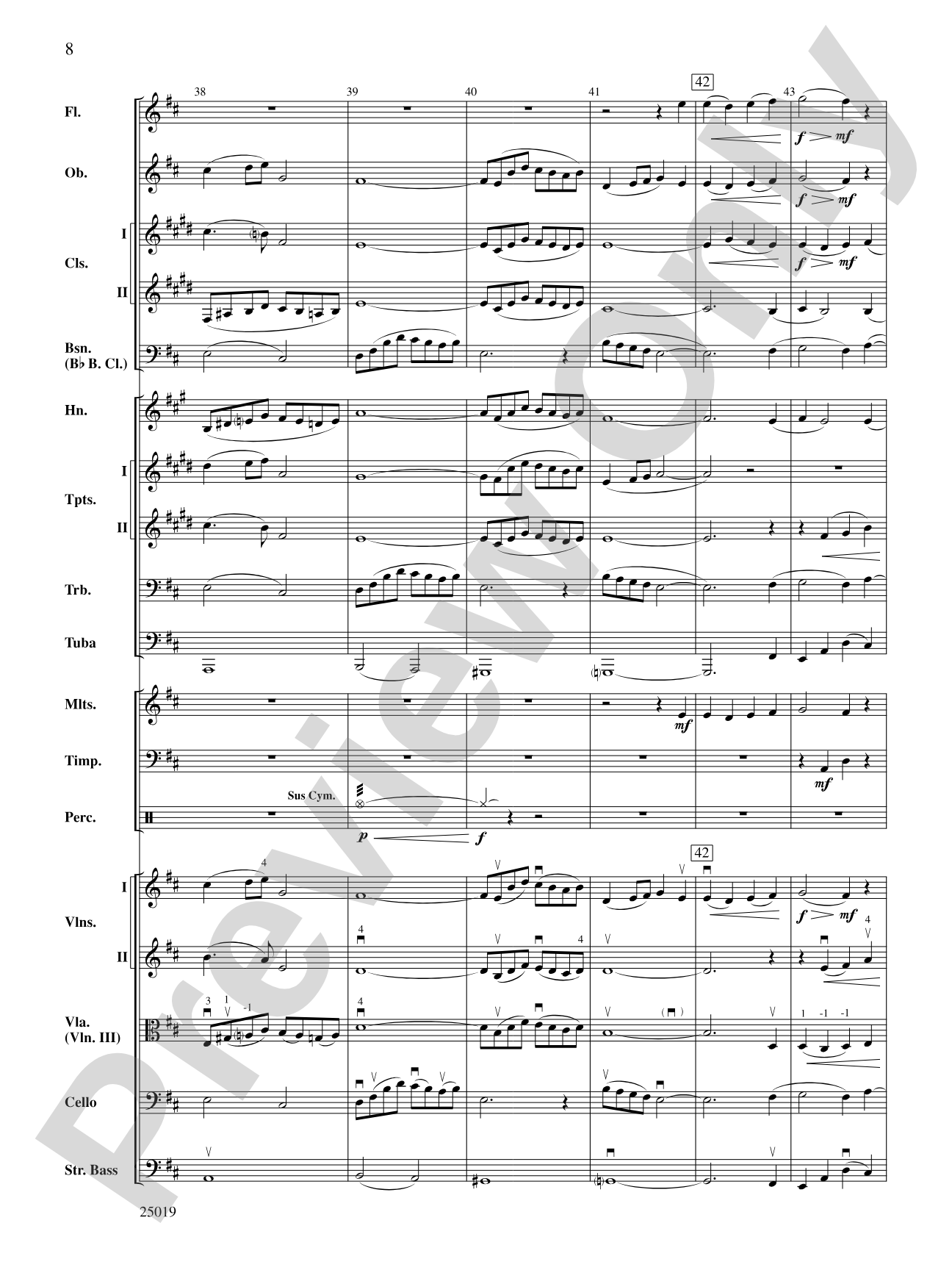 Motet: Full Orchestra Conductor Score & Parts