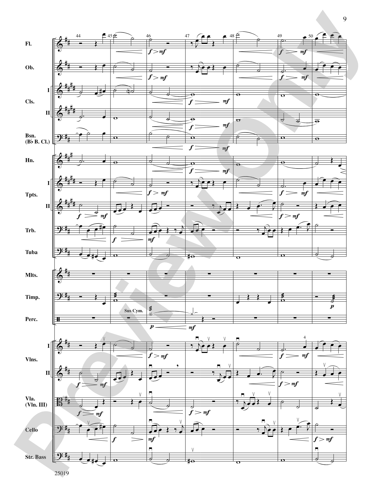 Motet: Full Orchestra Conductor Score & Parts