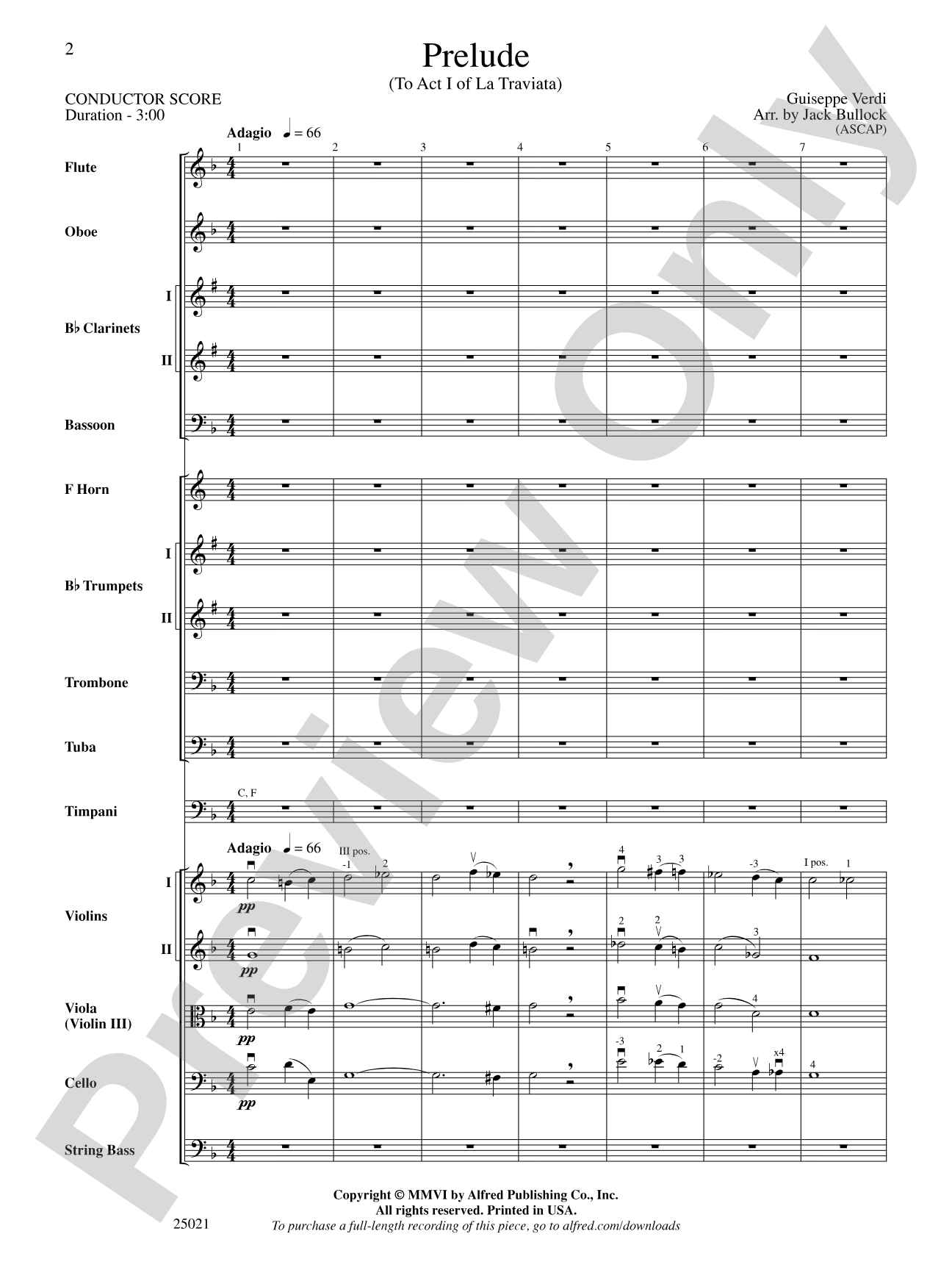Prelude: Full Orchestra Conductor Score & Parts