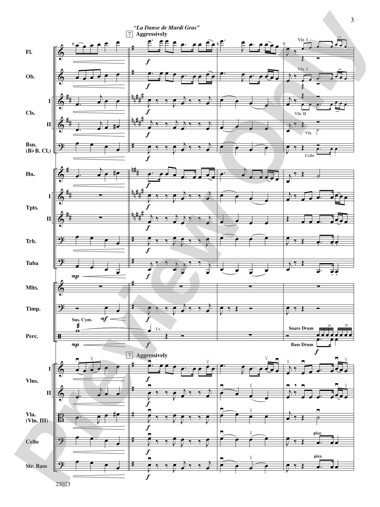 Crescent City Collage: Full Orchestra Conductor Score & Parts