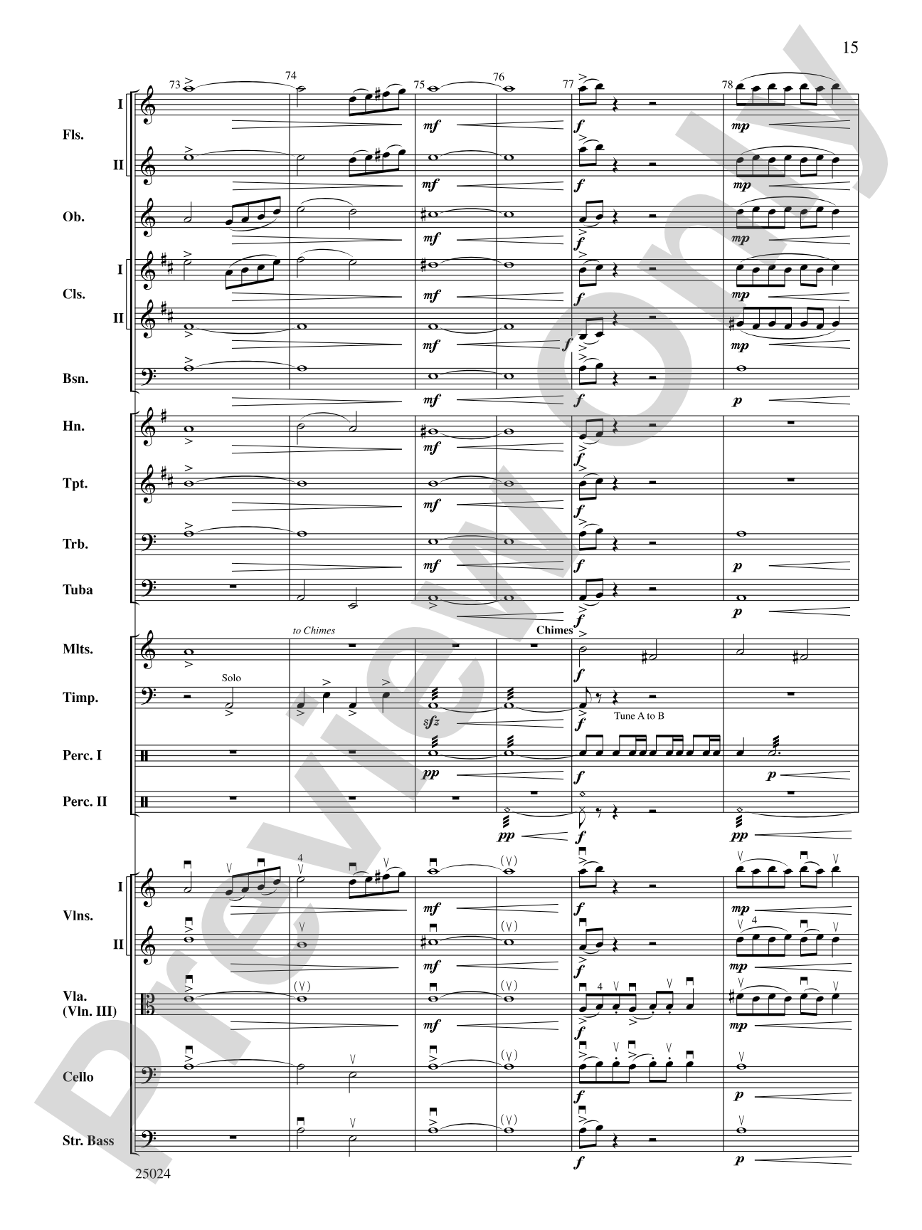 Symphonic Statement: Full Orchestra Conductor Score & Parts
