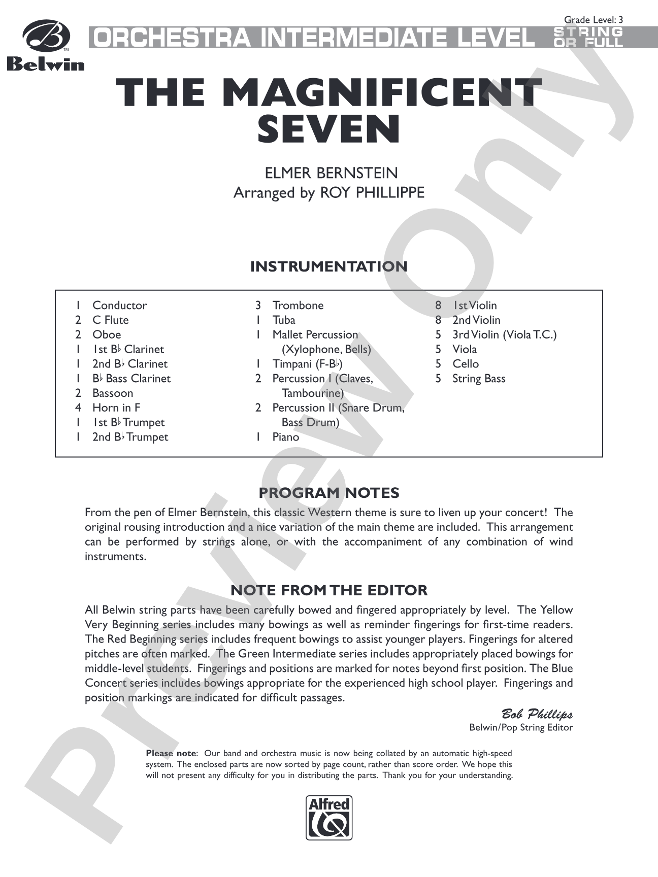 The Magnificent Seven: Score