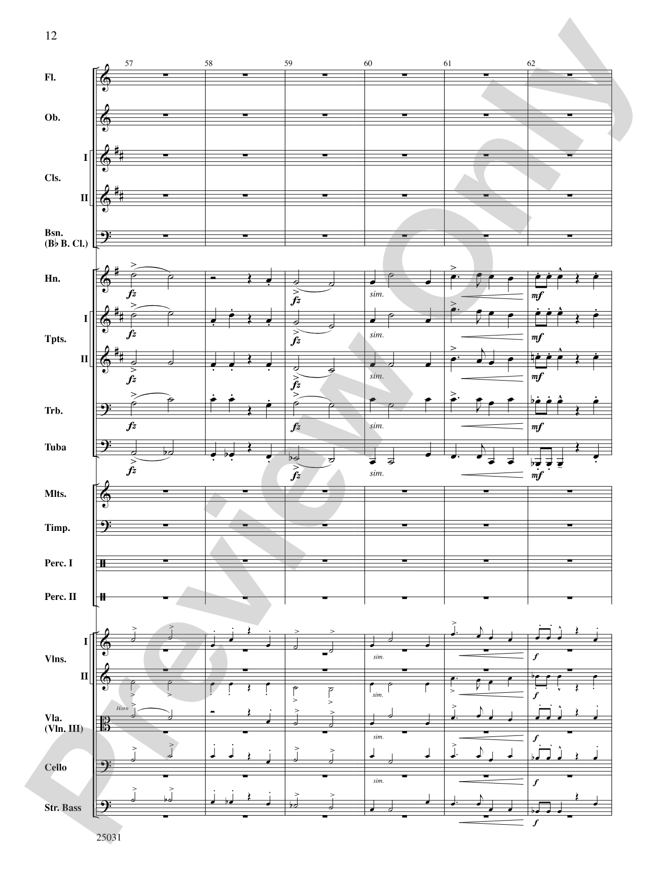 Comedy Tonight: Full Orchestra Conductor Score & Parts
