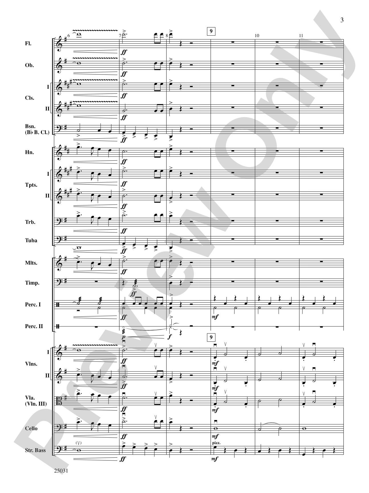 Comedy Tonight: Full Orchestra Conductor Score & Parts